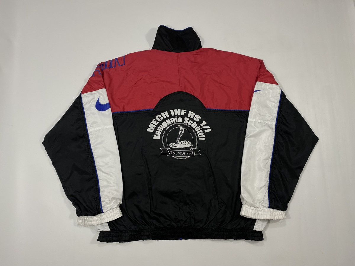 Nike LASTDROP🔥 Vintage 90s Nike Veni Vidi Vici Cobra Nylon Jacket Size US XL / EU 56 / 4 - 16 Thumbnail