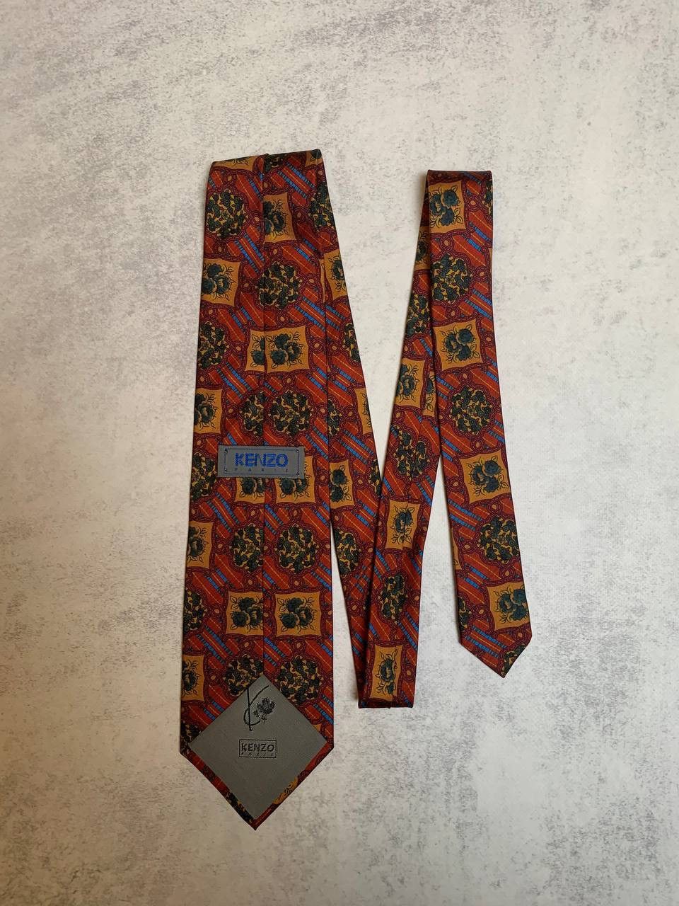 Kenzo Silk floral Tie Kenzo Paris Size ONE SIZE - 5 Thumbnail
