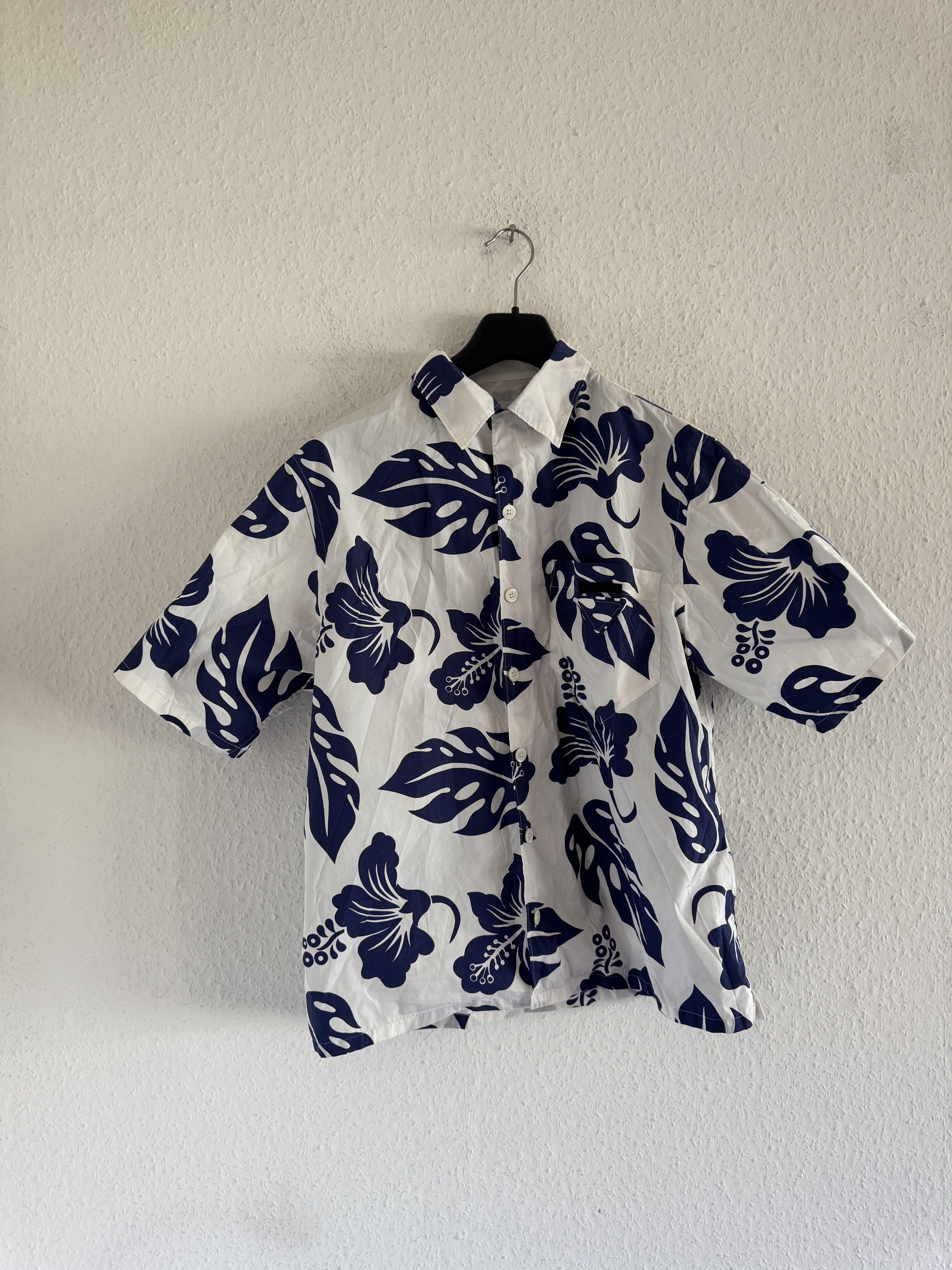 Prada Hibiscus Print Bowling Shirt Size US S / EU 44-46 / 1 - 8 Thumbnail
