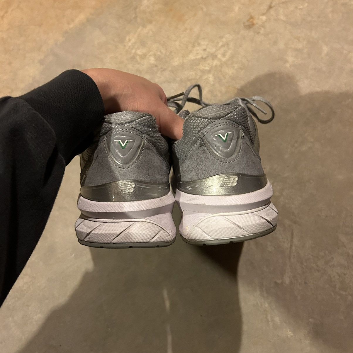 New Balance New Balance 990v5 Grey White US 10.5 Made in USA 🇺🇸 Size US 10.5 / EU 43-44 - 4 Thumbnail