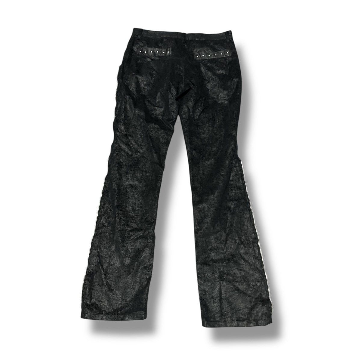If Six Was Nine BLACK PEACE NOW PUNK STYLE PANTS Size US 31 - 6 Thumbnail