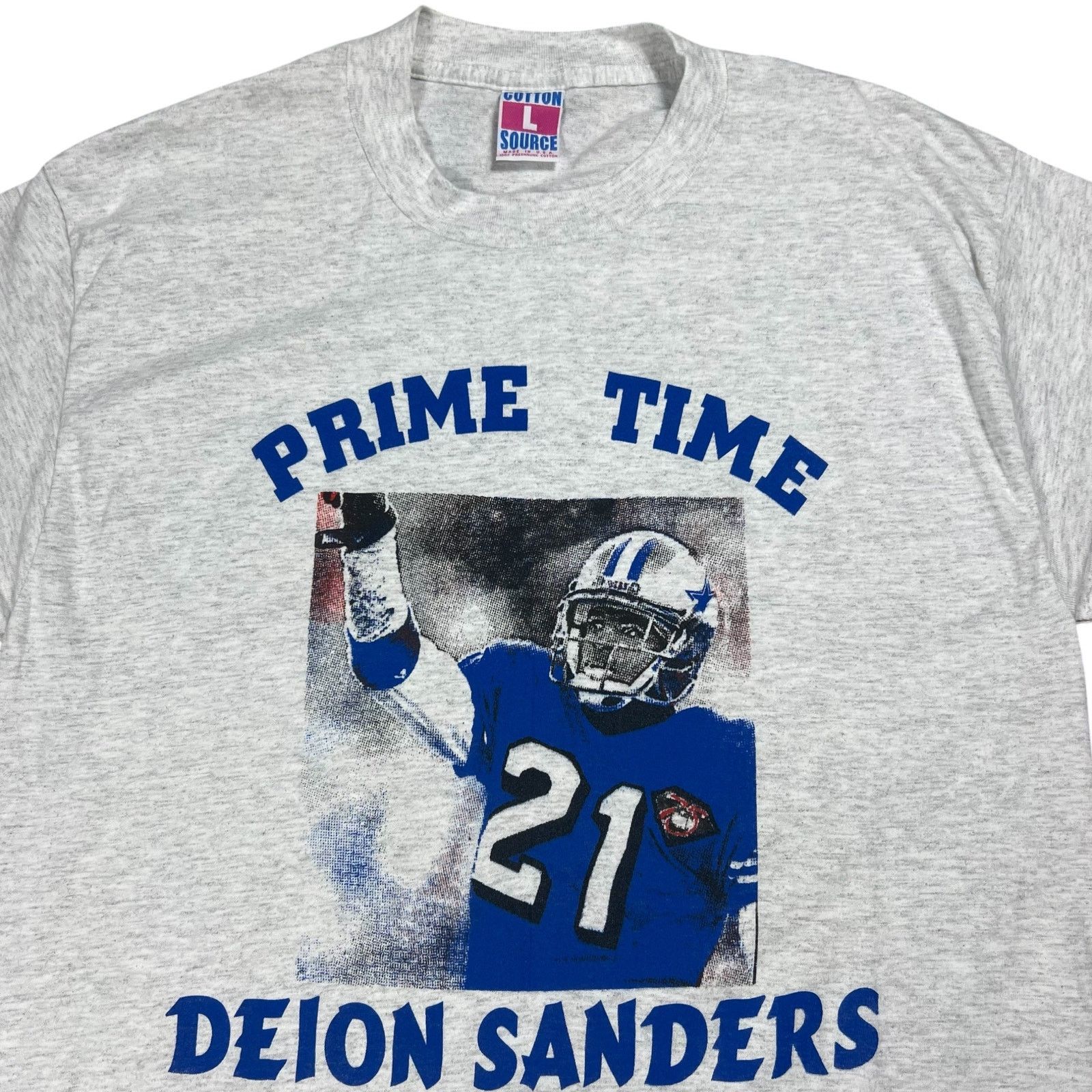 NFL × Vintage Vintage 90s Prime Time Deion Sanders Dallas Cowboys NFL tee Size US L / EU 52-54 / 3 - 3 Thumbnail