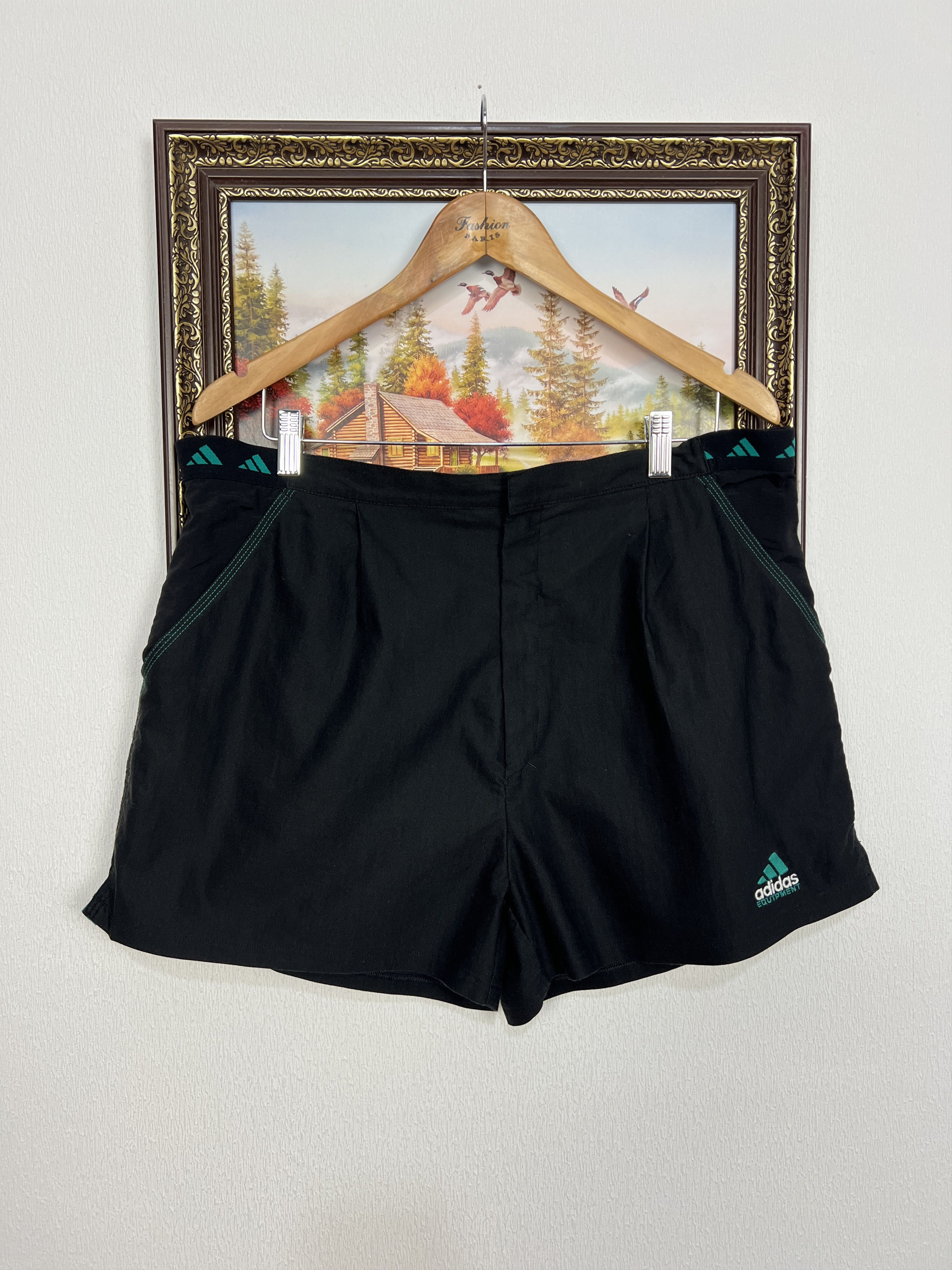 Adidas Vintage 90's Originals Black Tennis Athletic Shorts Rare Size US 36 / EU 52 - 1 Thumbnail
