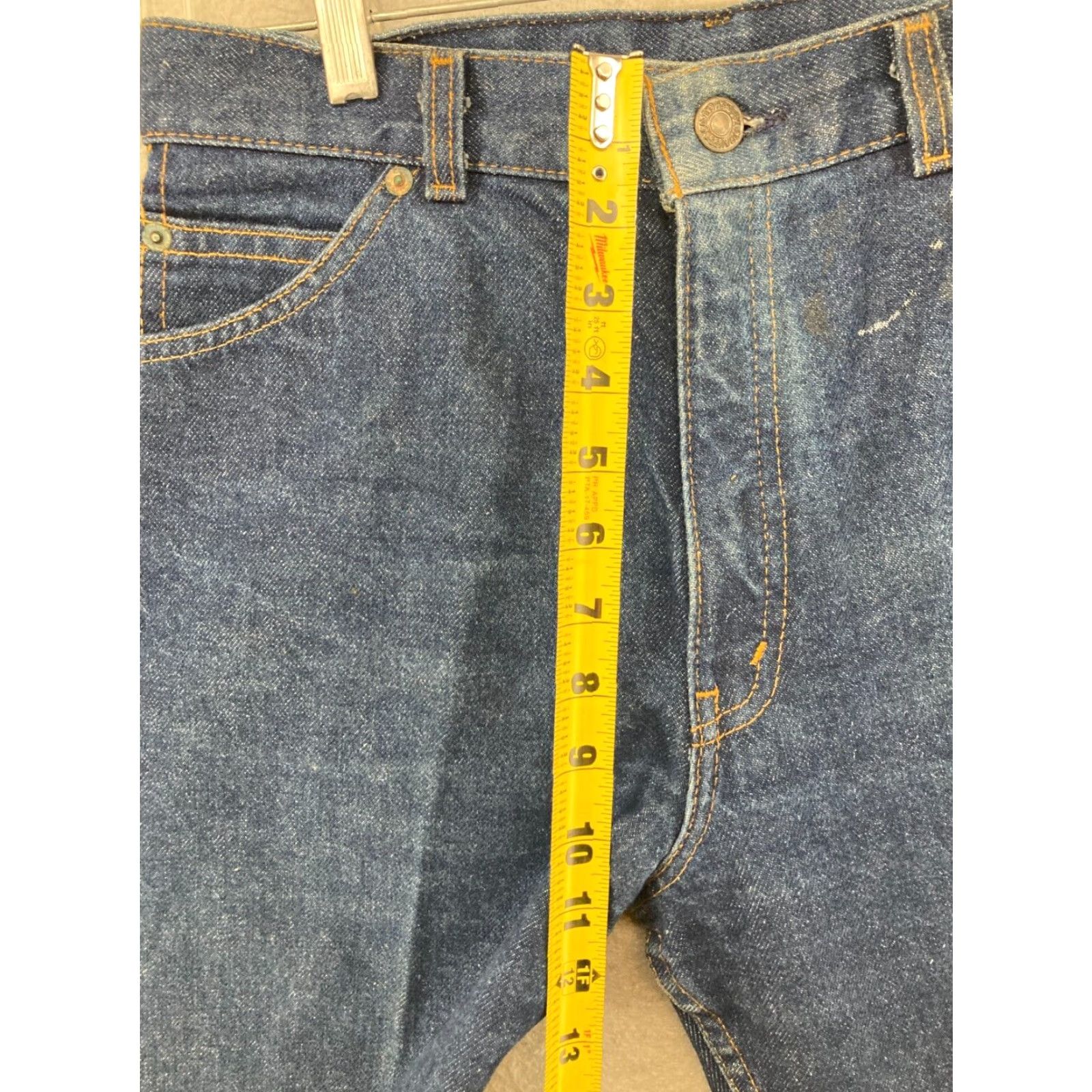 Levi's Levi's Jeans Womens 28x32 High Rise Straight Dark Wash 70s Vintage Size 28" / US 6 / IT 42 - 4 Thumbnail