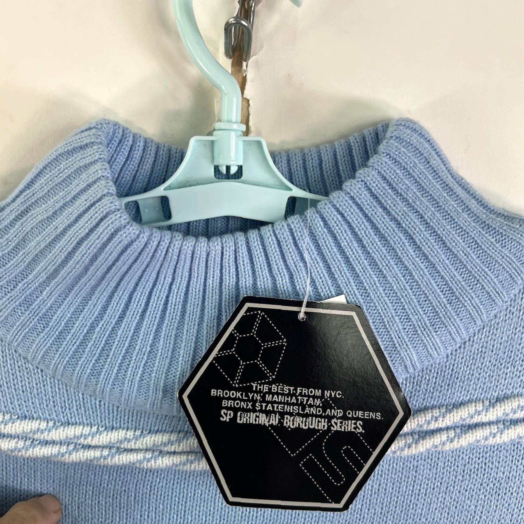 Southpole VINTAGE Southpole Sweater Pullover Men XL Blue Striped 90s Logo Knit Acrylic Winter Fall Spring Size US XL / EU 56 / 4 - 7 Thumbnail