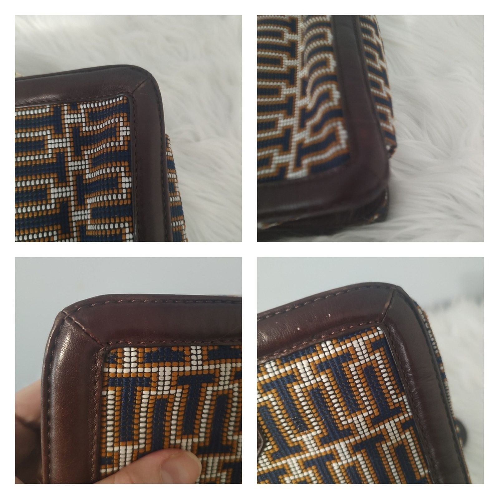 Tory Burch Tory Burch RARE 2011 runway woven shoulder bag w/mirror EUC Size ONE SIZE - 15 Thumbnail