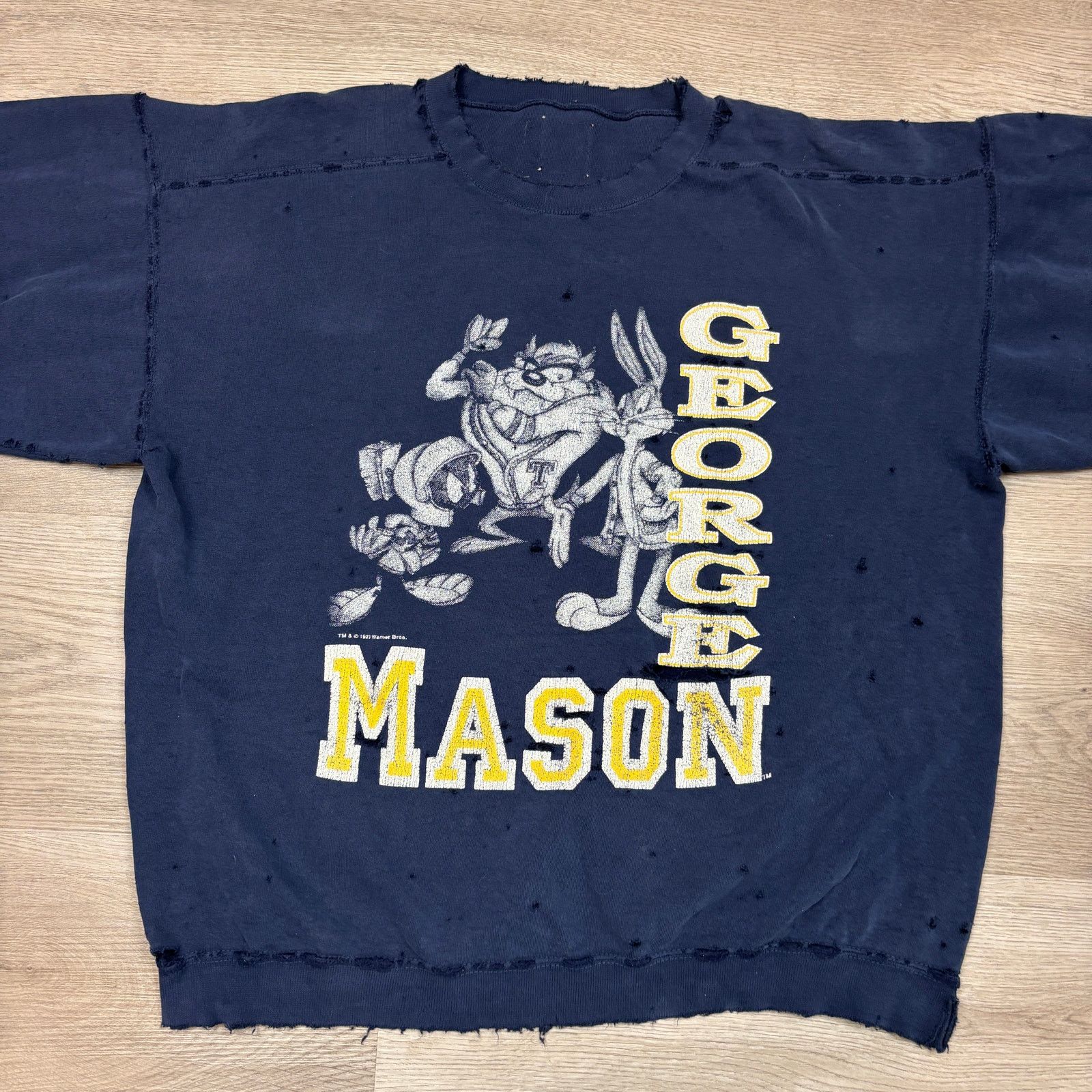 Vintage × Warner Bros Vintage 90s George Mason Looney Tunes Sweatshirt Men's 3XL Size US XXL / EU 58 / 5 - 2 Thumbnail