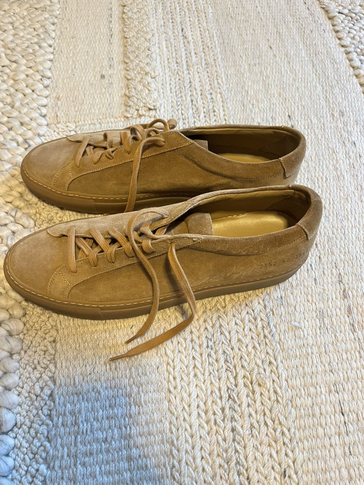 Common Projects Common Projects Achilles Tan Suede Size US 9 / EU 42 - 2 Thumbnail