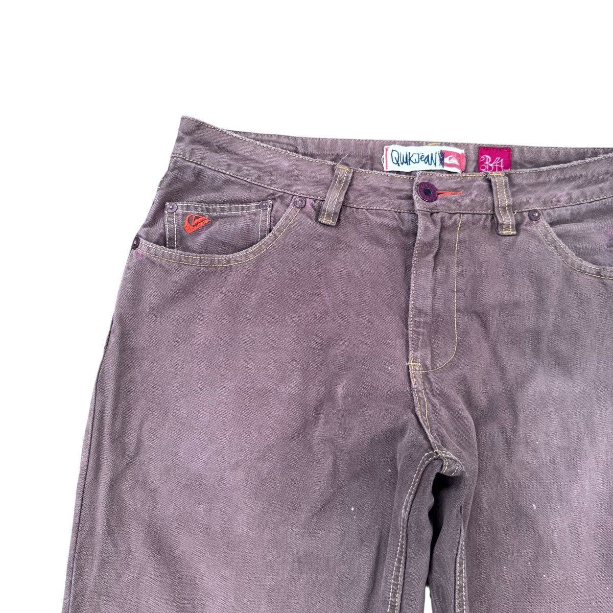 Quiksilver Vintage 90s Quiksilver Distressed Denim Jeans Brown Size US 34 / EU 50 - 6 Thumbnail