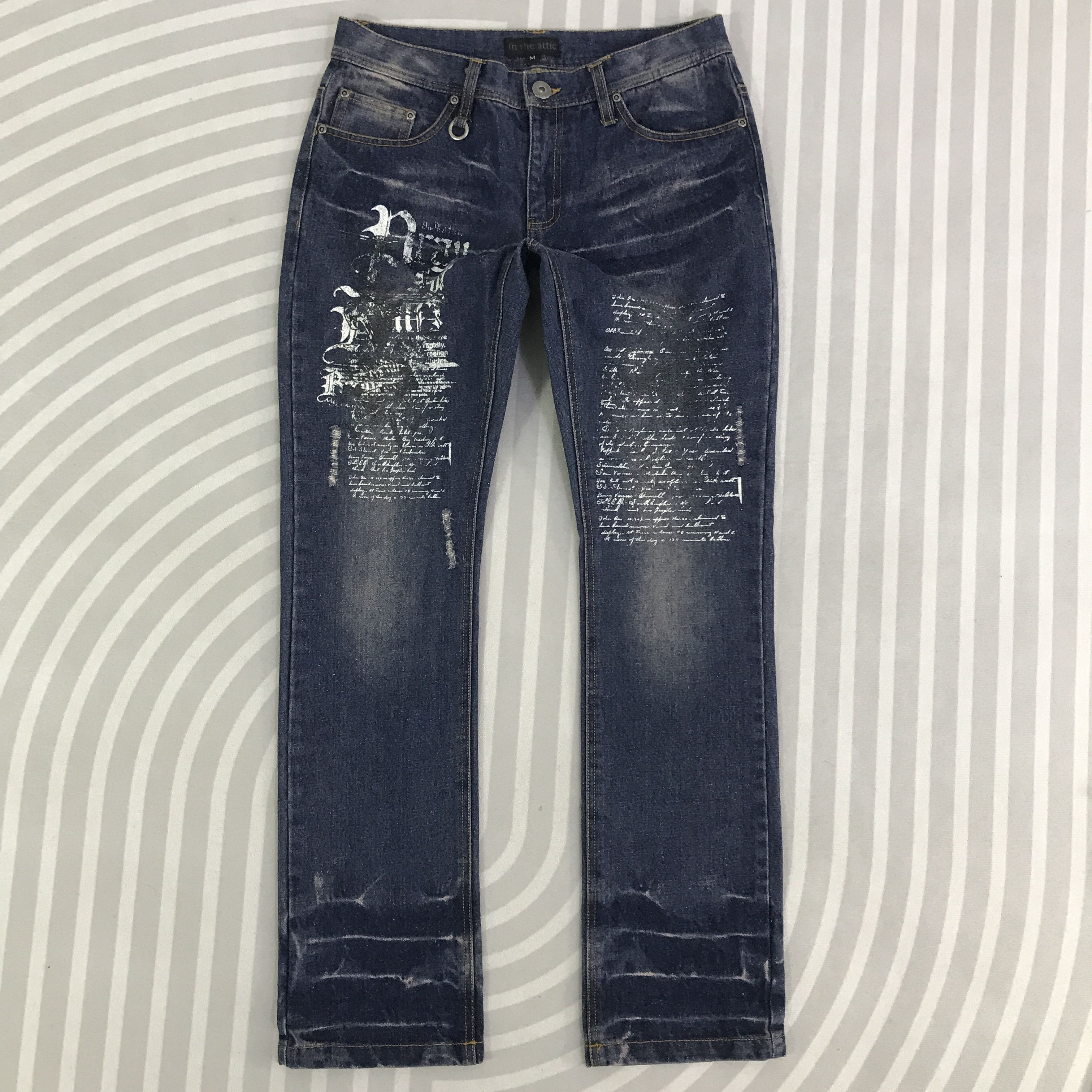 In The Attic Vintage In The Attic Japan Punk Jeans denim pantsK118B14 Size US 30 / EU 46 - 1 Thumbnail