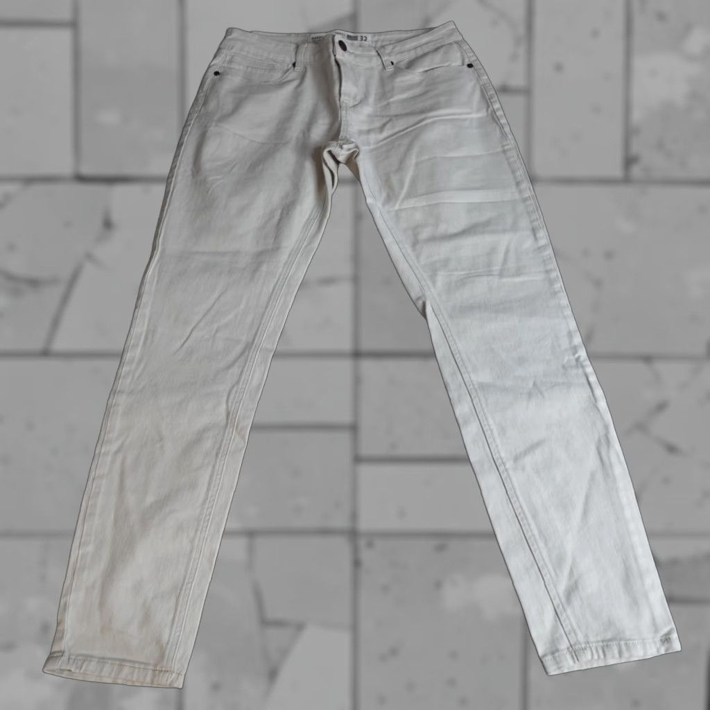 Vintage Barbell Apparel Pants 32 x 29 Beige Chino Stretch 5-Pocket Slim Fit Size US 32 / EU 48 - 1 Thumbnail
