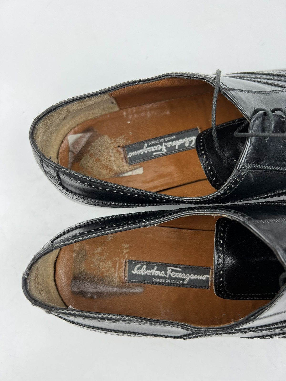 Salvatore Ferragamo SALVATORE FERRAGAMO Oxfords Leather Shoes Black Men’s Size US 10 / EU 43 - 16 Thumbnail
