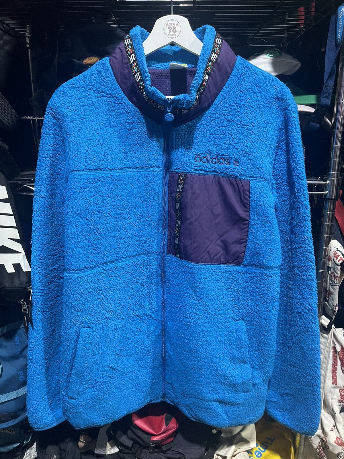 Adidas Adidas Neo Navajo Fleece Jacket Size US M / EU 48-50 / 2 - 1 Thumbnail