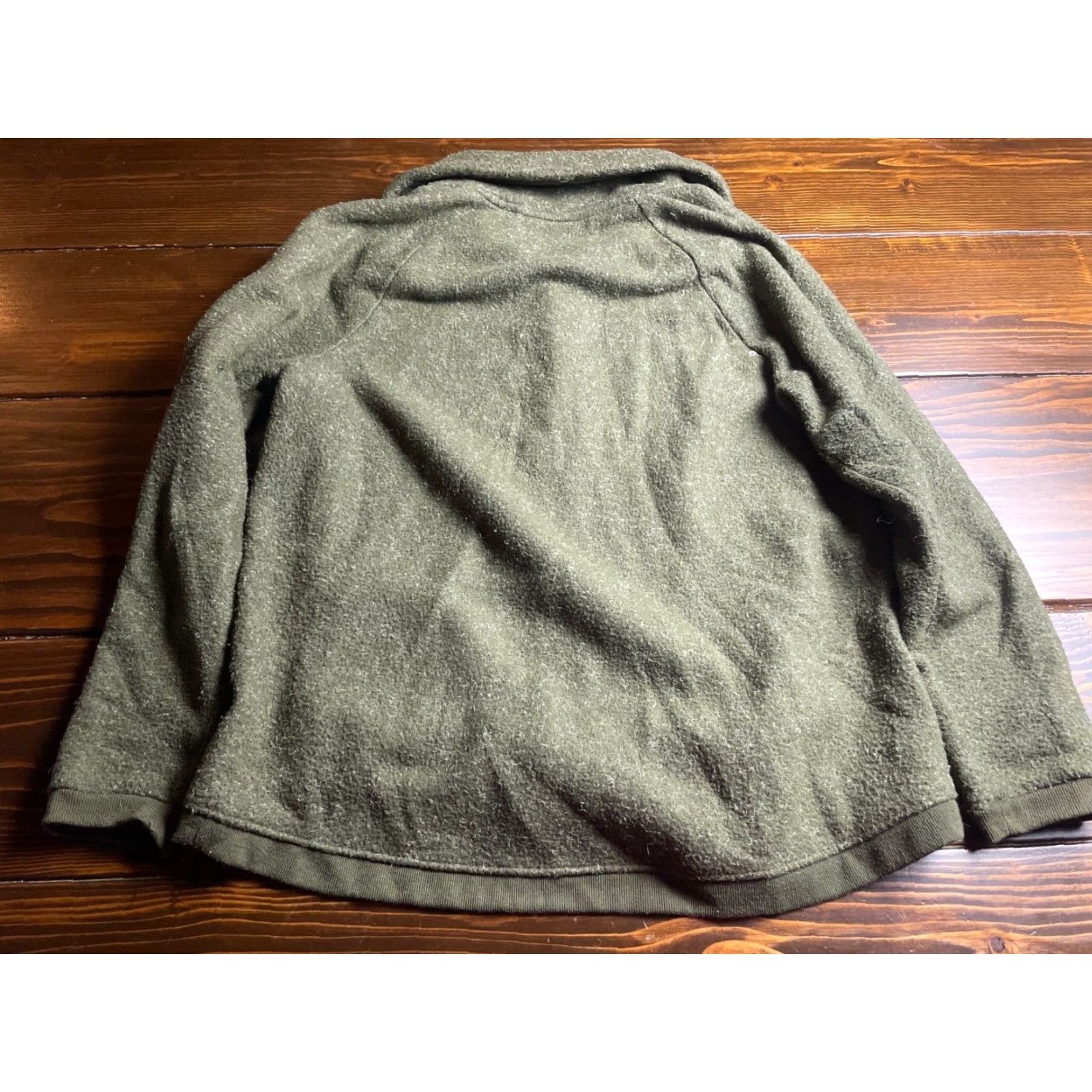 Avia VINTAGE AVIA Sweater Women's L Green Fleece Full Zip Drawstring Activewear Size L / US 10 / IT 46 - 2 Thumbnail