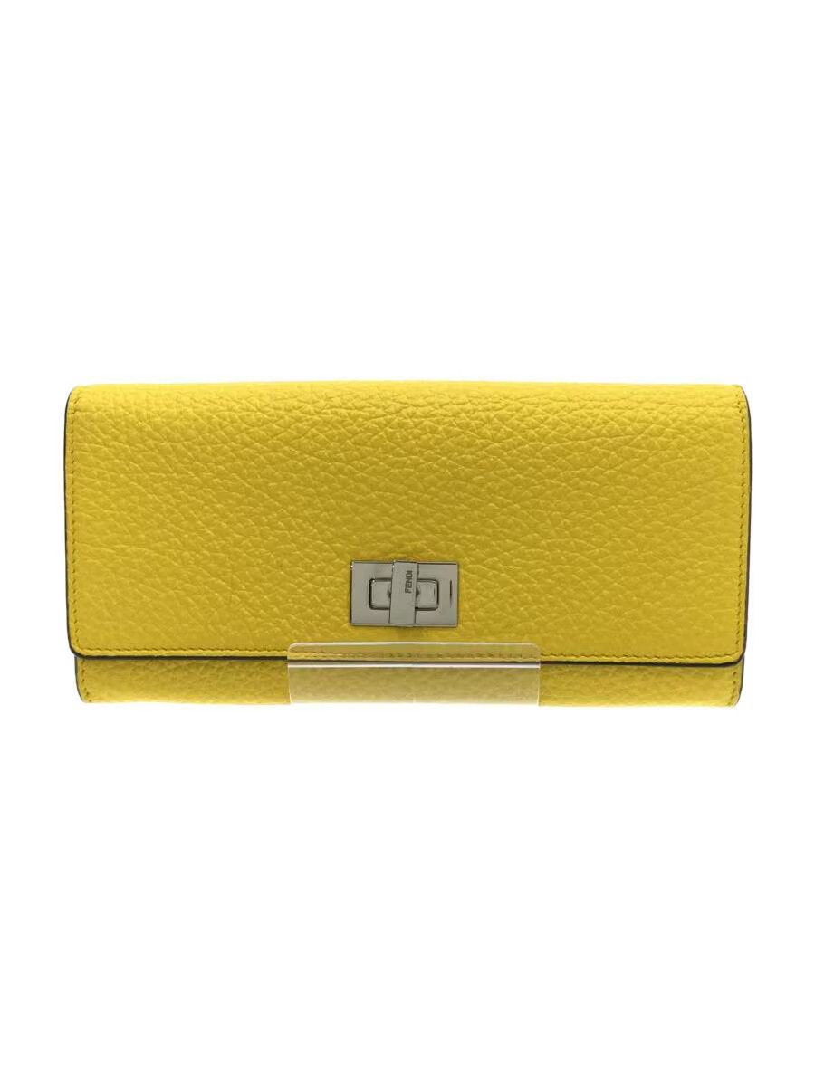 Fendi Fendi Peekaboo Leather Long Wallet Yellow Size ONE SIZE - 1 Thumbnail