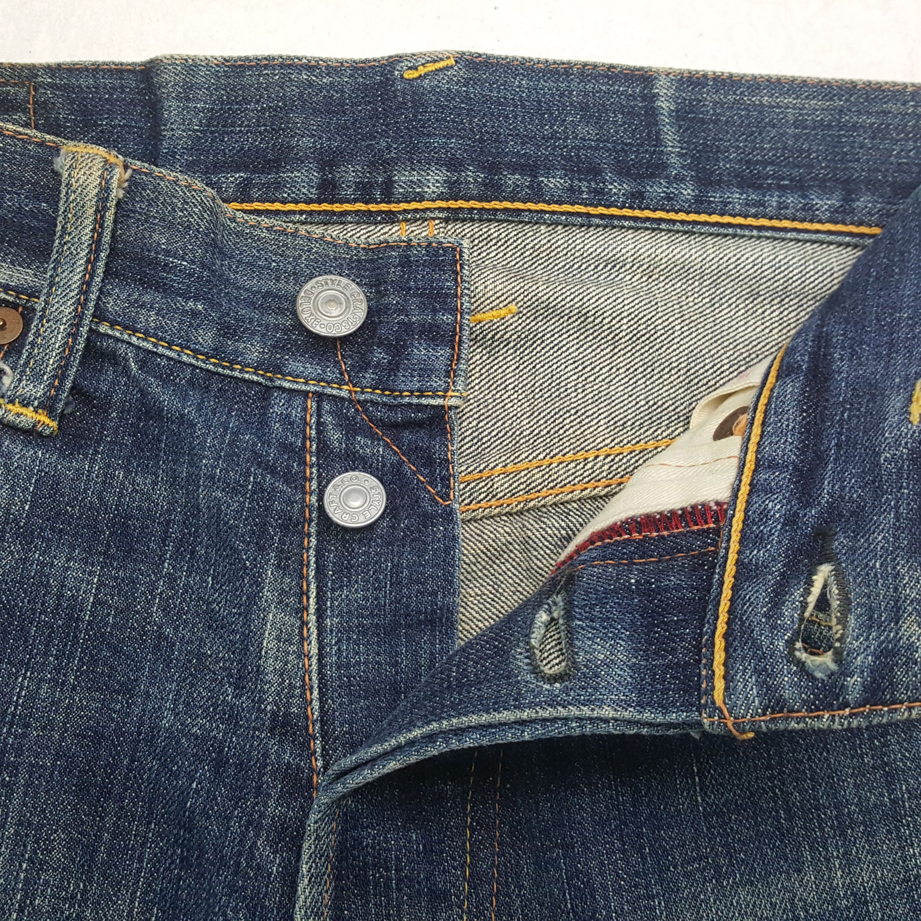 Evisu Evisu Japanese Brand Streetwear Custom Daicock Jeans RR14 Size US 29 - 13 Thumbnail