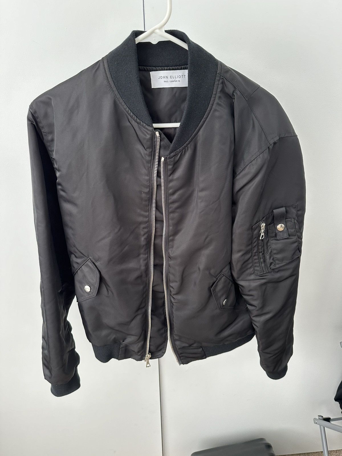 John Elliott Bogota II Bomber Jacket Black Medium Grailed