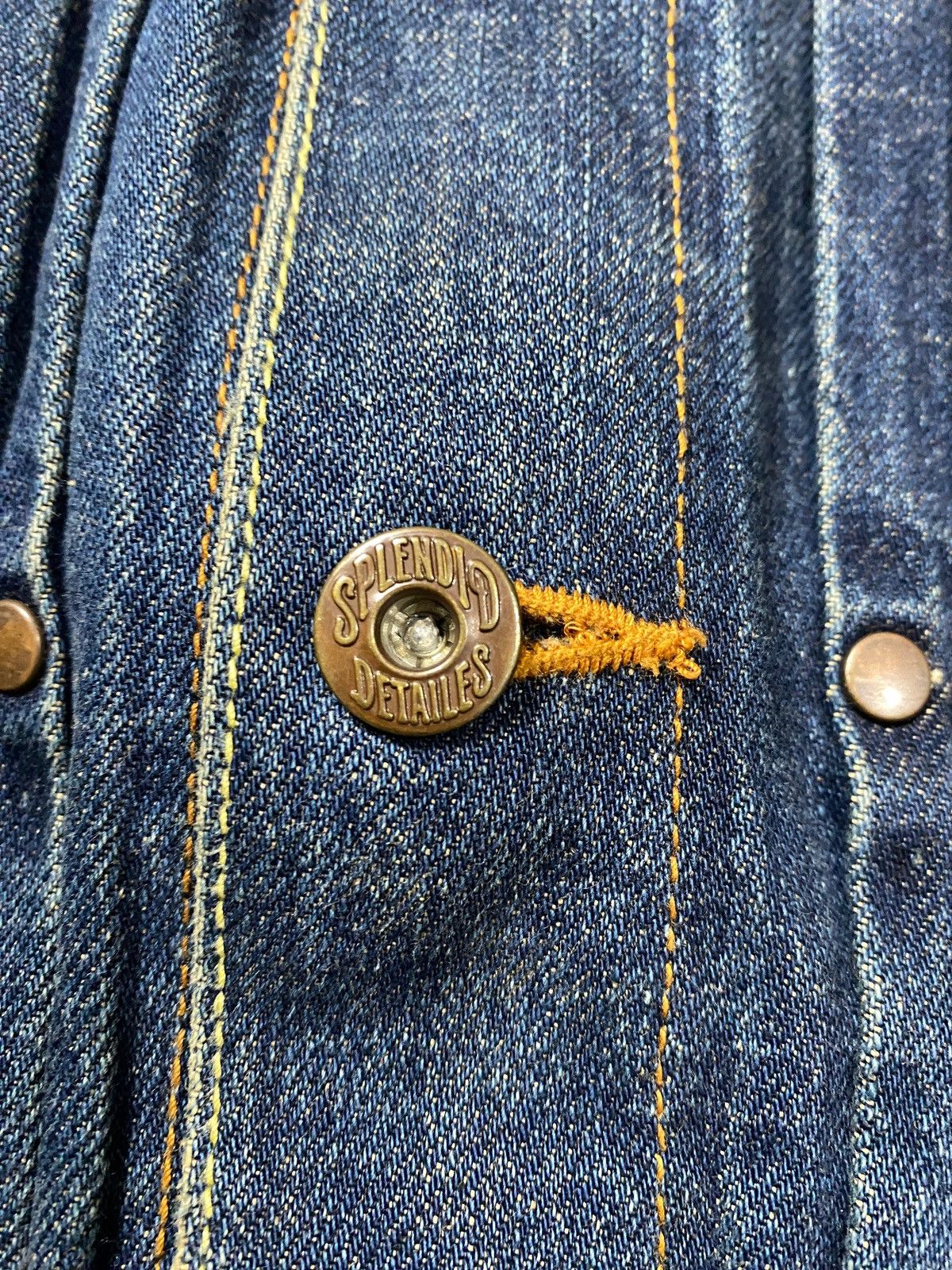 Japanese Brand Field Denim Jacket Selvedge LOST DESSAU Size US M / EU 48-50 / 2 - 14 Thumbnail
