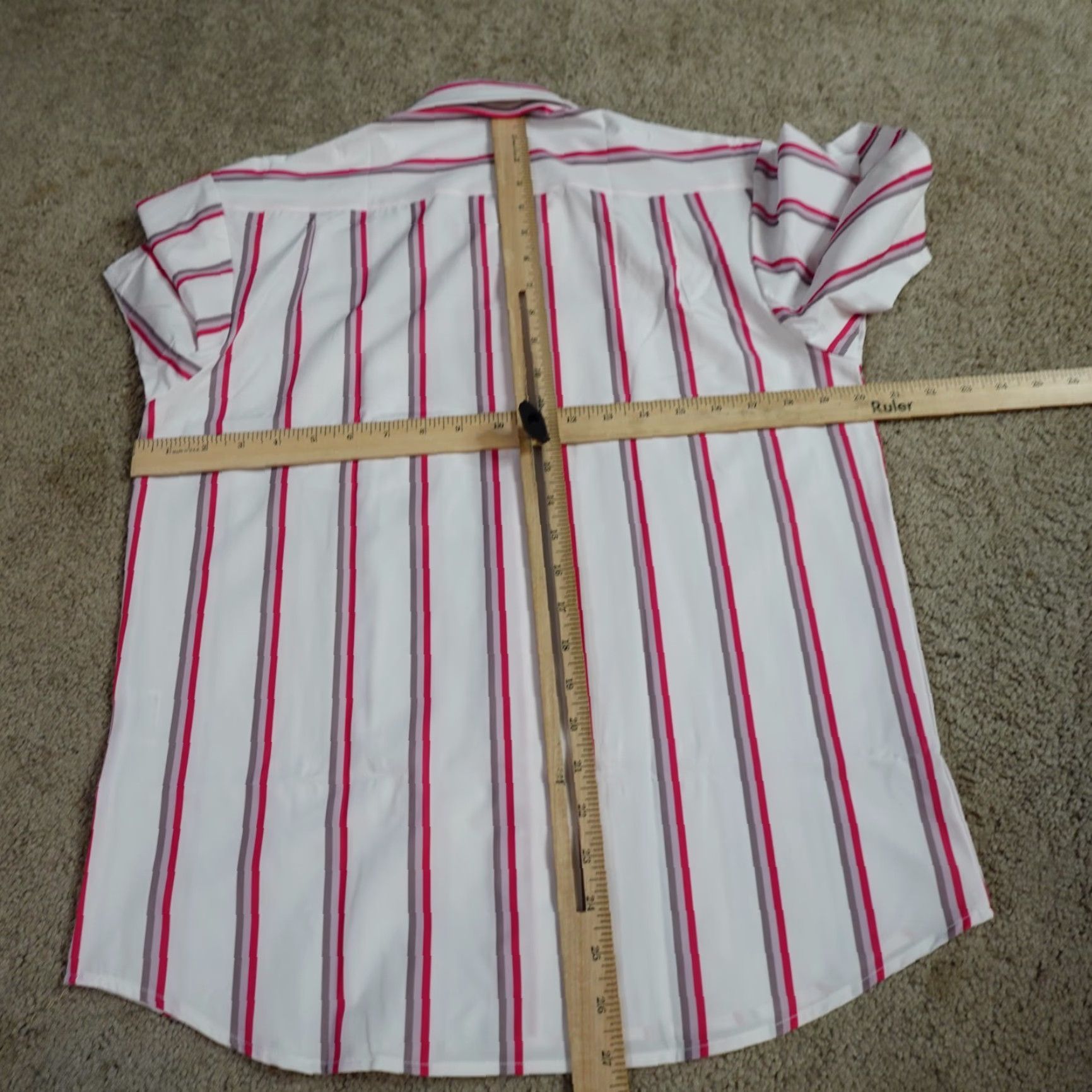 Vintage & Collar Shirt Small White Striped Short Sleeve Performance NEW Shirt Men S White Striped Short Sleeve Button-Up Collared Vintage: No Size US S / EU 44-46 / 1 - 5 Thumbnail