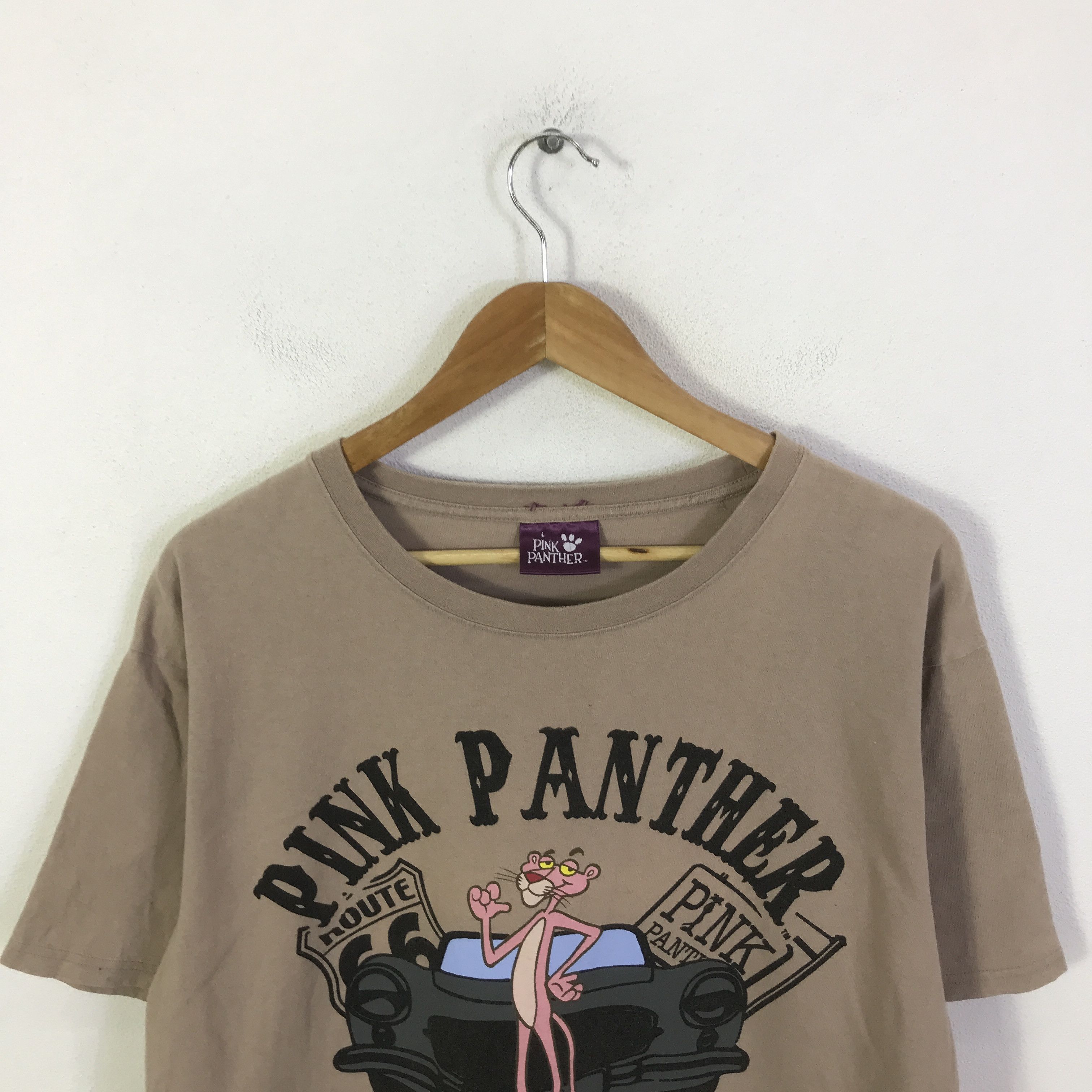 Japanese Brand pink panther cartoon t-shirt K93B47 Size US L / EU 52-54 / 3 - 2 Thumbnail