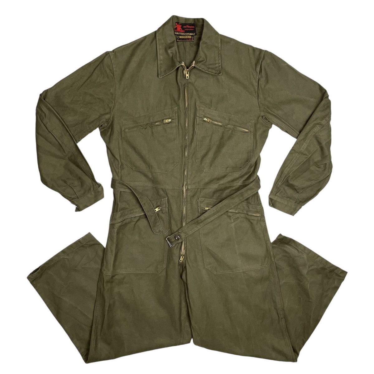 Vintage 1950s French Work Coverall - Medium Size US 31 - 1 Thumbnail