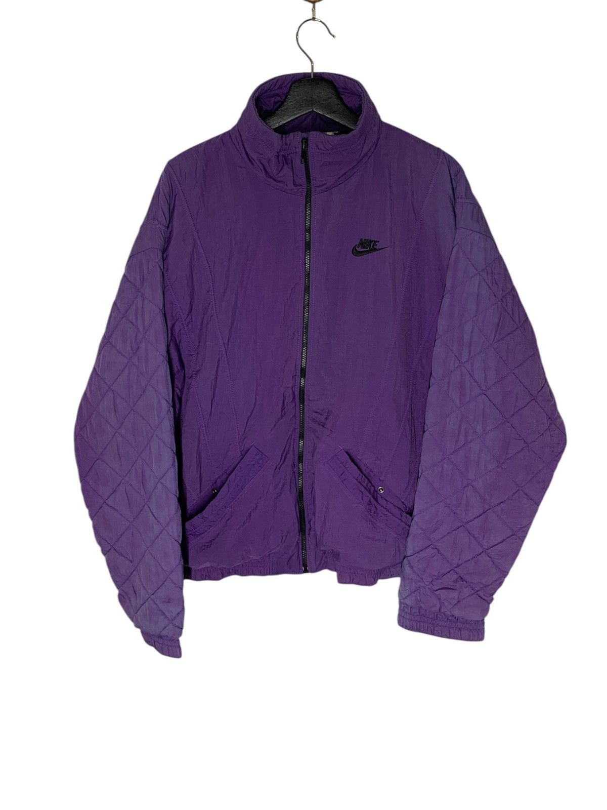 Nike × Vintage Vintage NIKE AIR JORDAN Puffer Quilted Jacket Size US L / EU 52-54 / 3 - 2 Thumbnail