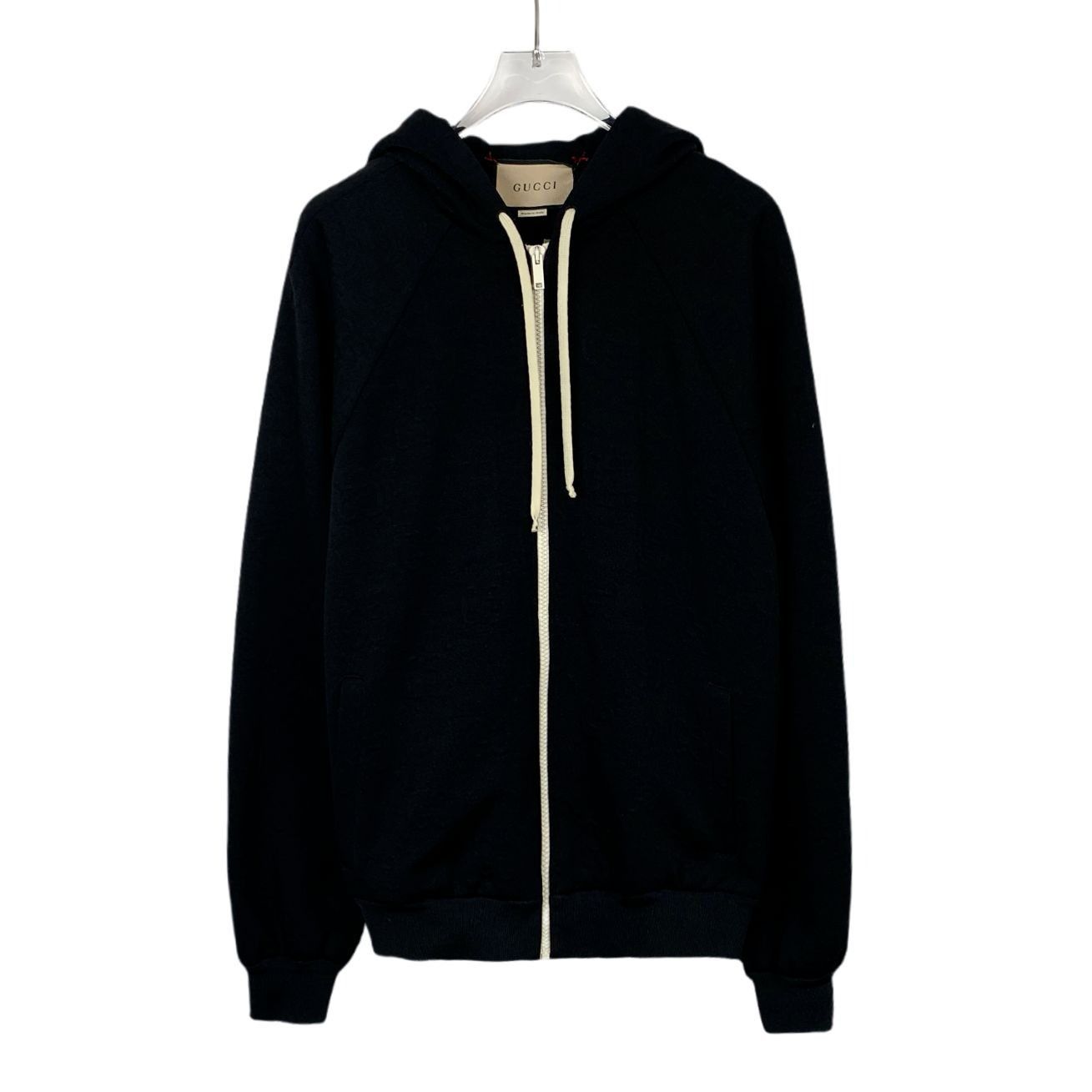 Gucci Gucci Black GG Jacquard Pattern Knit Hooded Zip-Up Jacket (S Size M / US 6-8 / IT 42-44 - 1 Thumbnail
