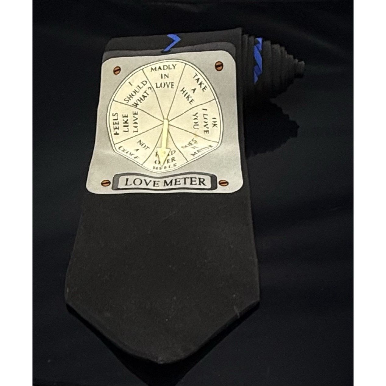Other Vicky Davis New York Love Meter 100% Silk Novelty TIE Neckti Size ONE SIZE - 2 Thumbnail