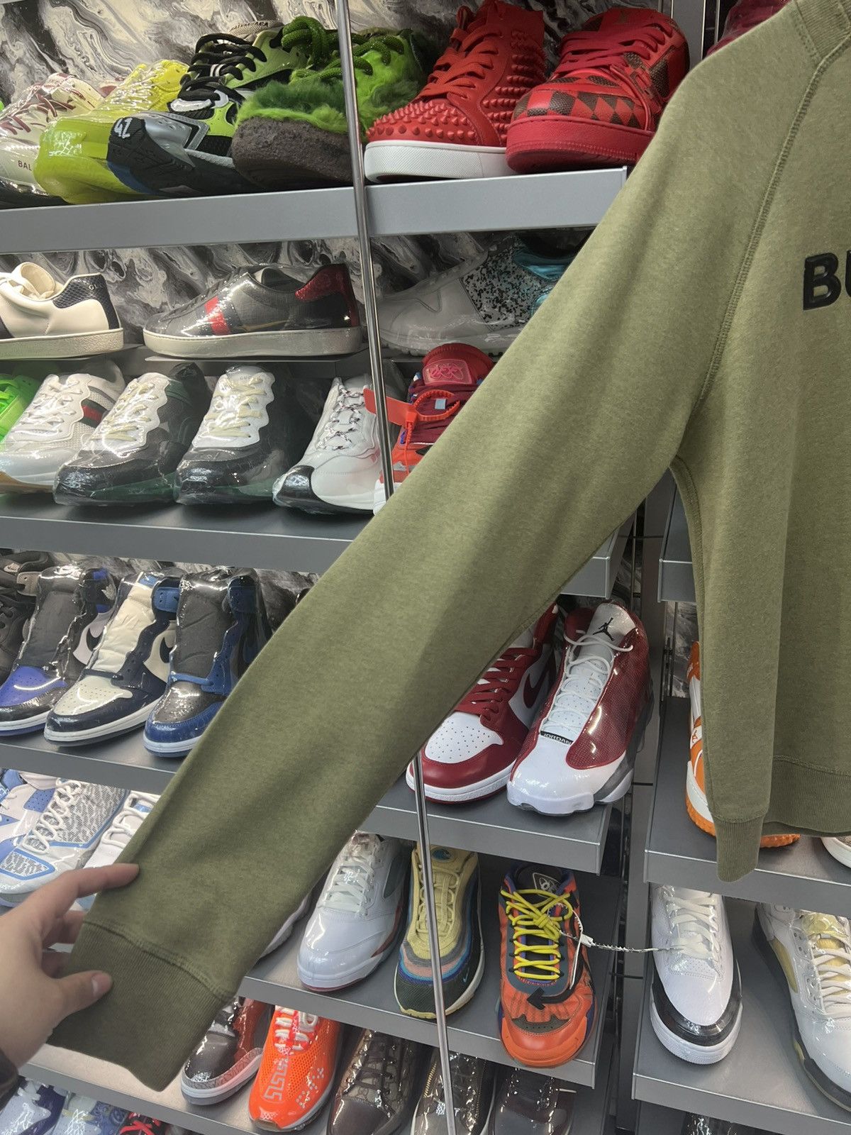 Burberry Burberry Olive Crewneck Size US S / EU 44-46 / 1 - 4 Thumbnail