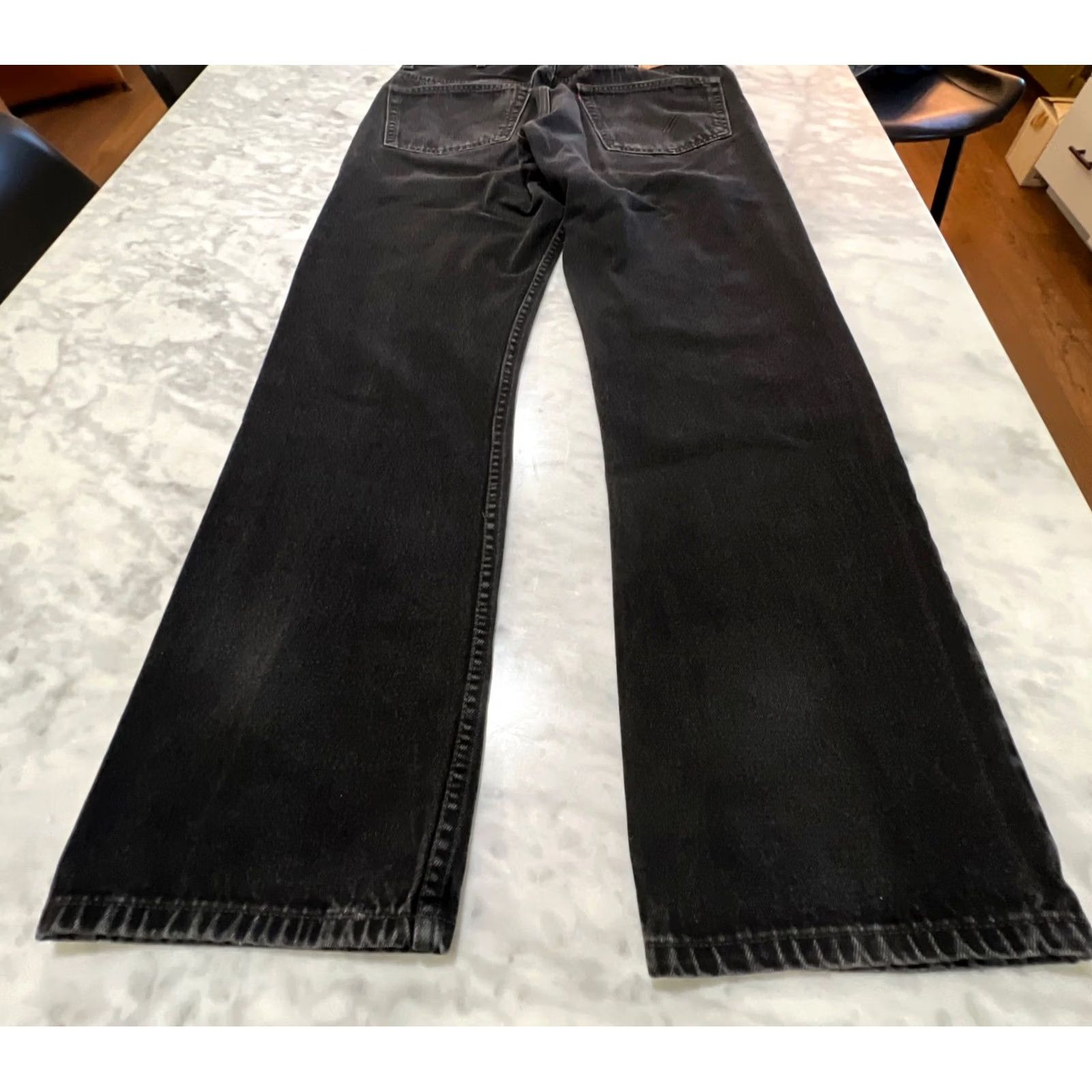 Levi's Levi’s 505 Jeans Men’s 38x34 Regular Fit Black Zip Fly 5-Pocket Denim 90s USA Style Constraint: 38x34 (38x30) 505 Model - Levi's 500 Series Men Size US 38 / EU 54 - 6 Thumbnail