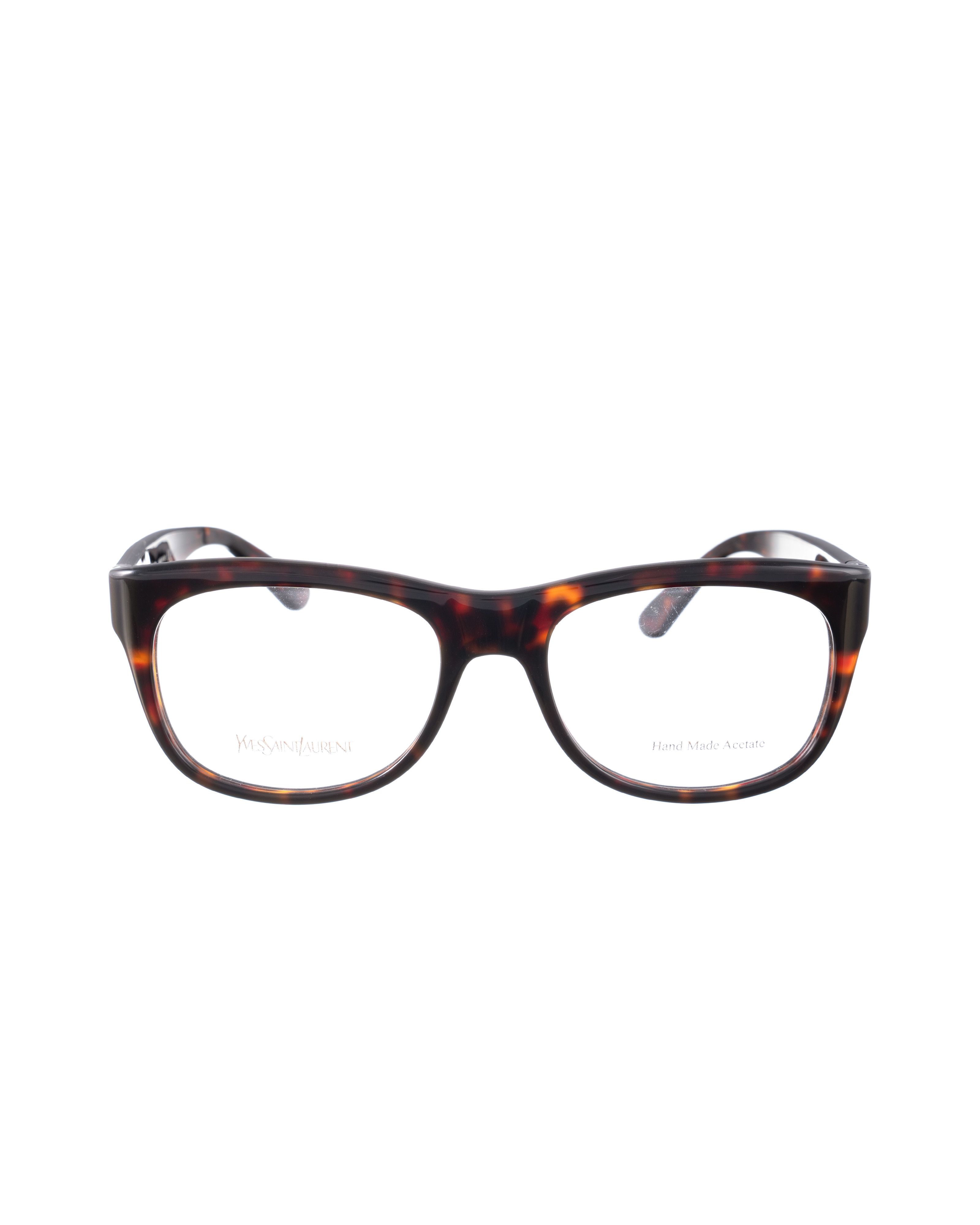 Saint Laurent Paris Yves Saint Laurent 00s Oversized Nerd Black Havana Glasses Size ONE SIZE - 1 Thumbnail