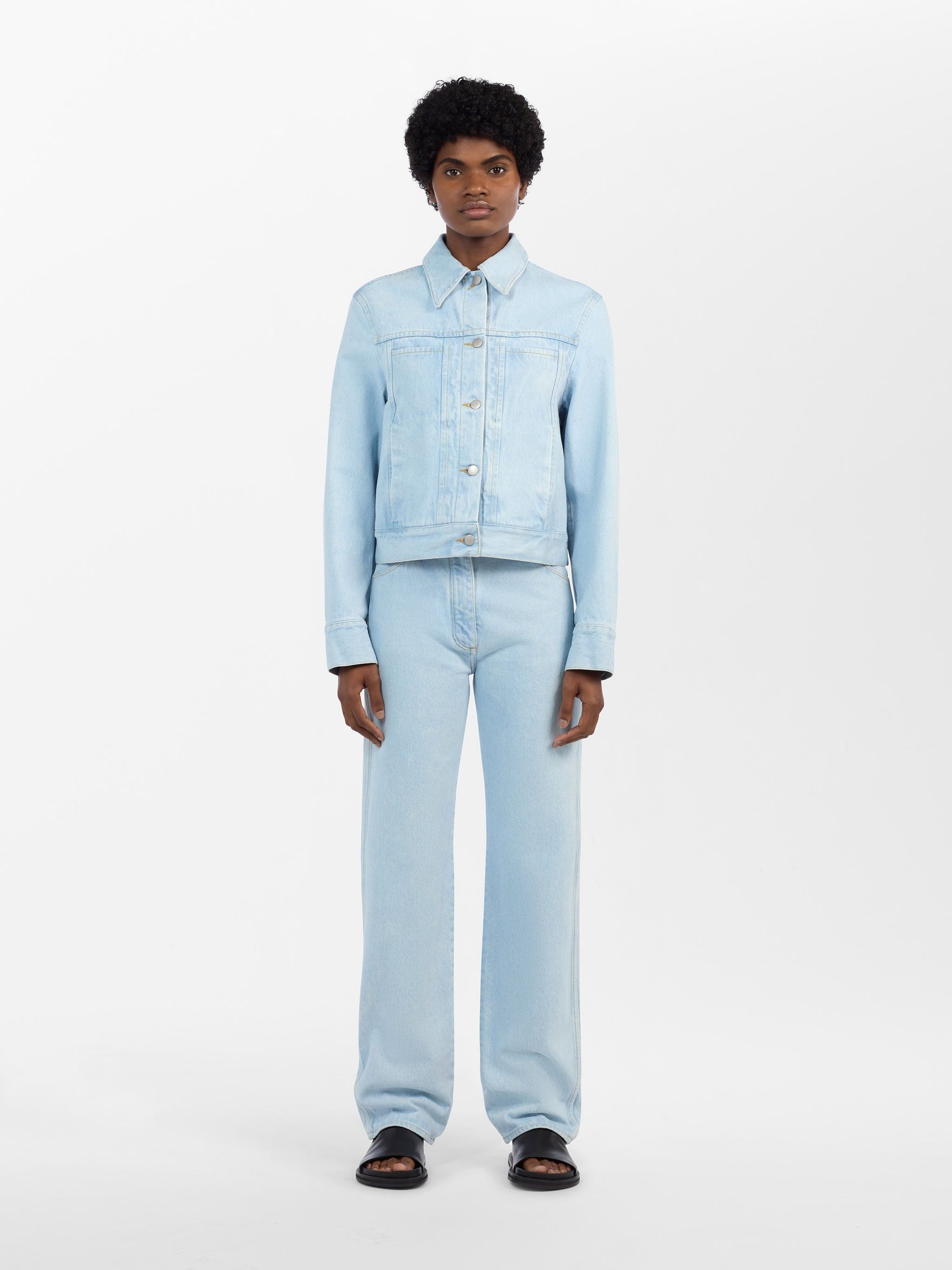 Studio Nicholson o1mle0525 Tahoe Denim Jacket in Blue Size S / US 4 / IT 40 - 3 Thumbnail