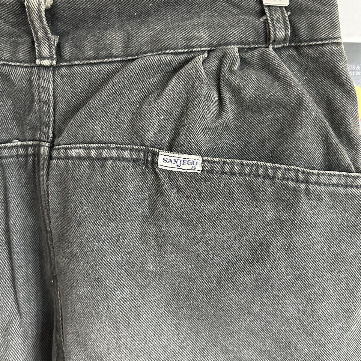 Japanese Brand Vintage Sanjego Faded Black Baggy Jeans Size US 29 - 11 Thumbnail