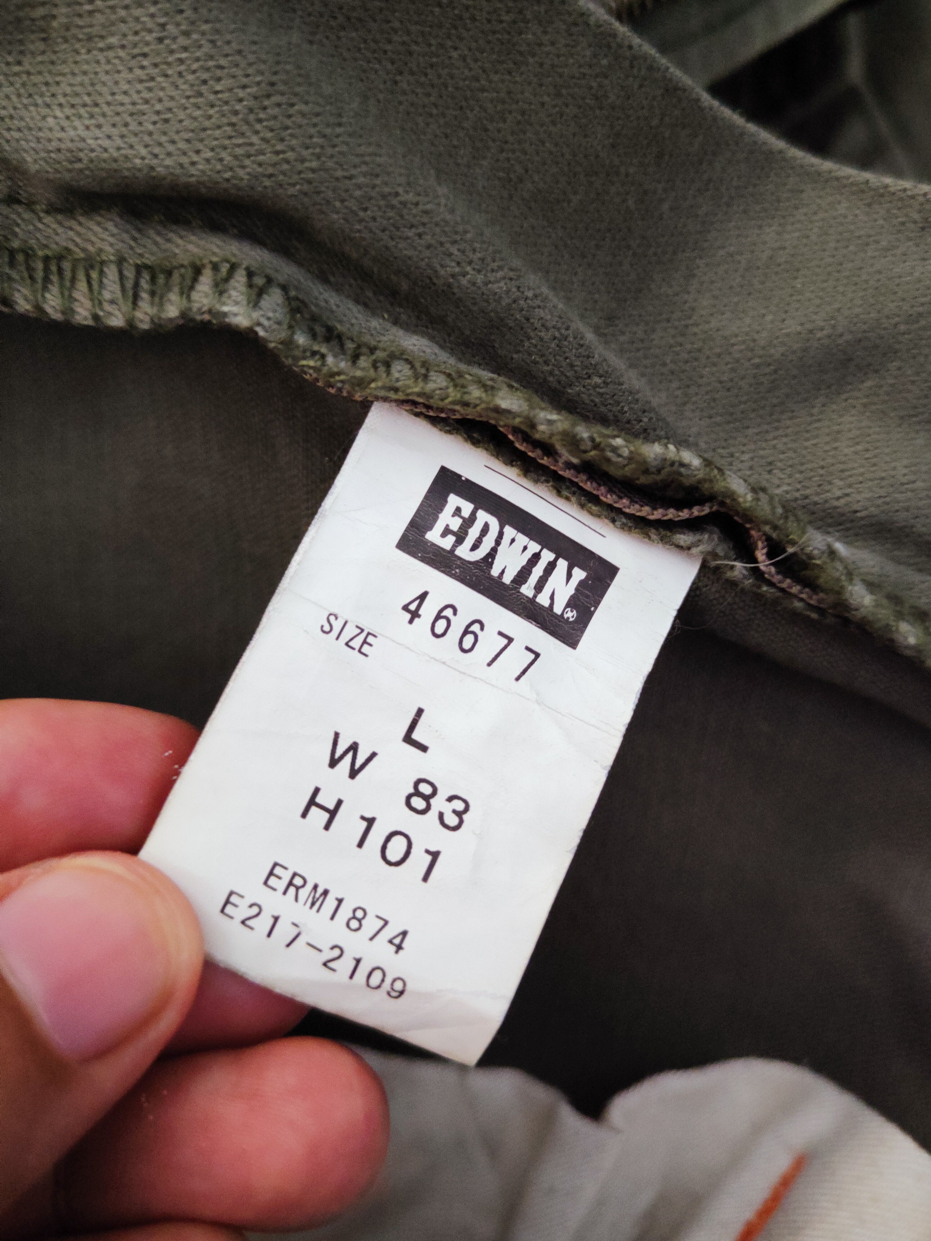 Edwin Edwin Green Multipocket Tactical Cargo Pants #W197 Size US 33 - 16 Thumbnail