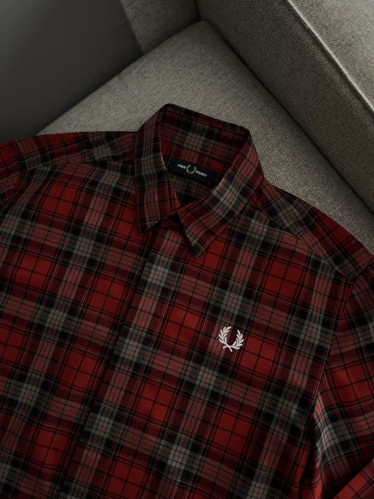 Fred Perry Fred Perry Checkered Red Logo Shirt Size US S / EU 44-46 / 1 - 7 Thumbnail
