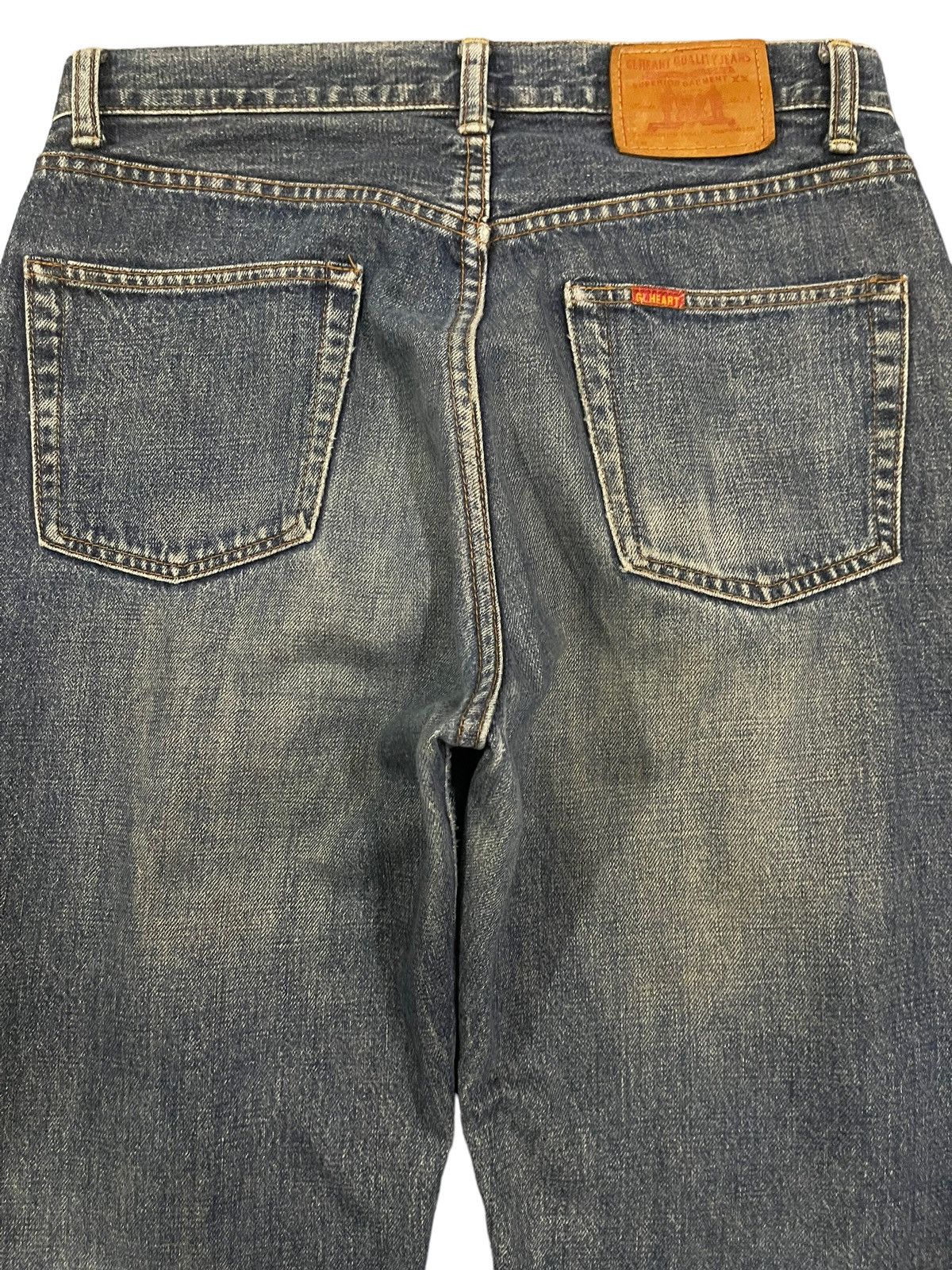14th Addiction Vintage Japanese Brand Blue Wash Distress Baggy Jeans Size US 30 / EU 46 - 4 Thumbnail