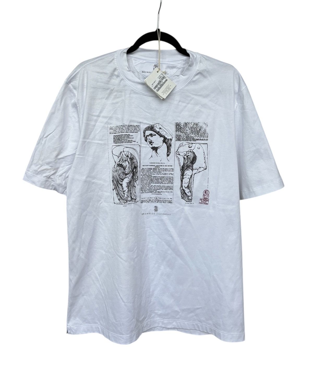 Brunello Cucinelli Brunello Cucinelli Graphic T-Shirt Size US XXL / EU 58 / 5 - 1 Thumbnail