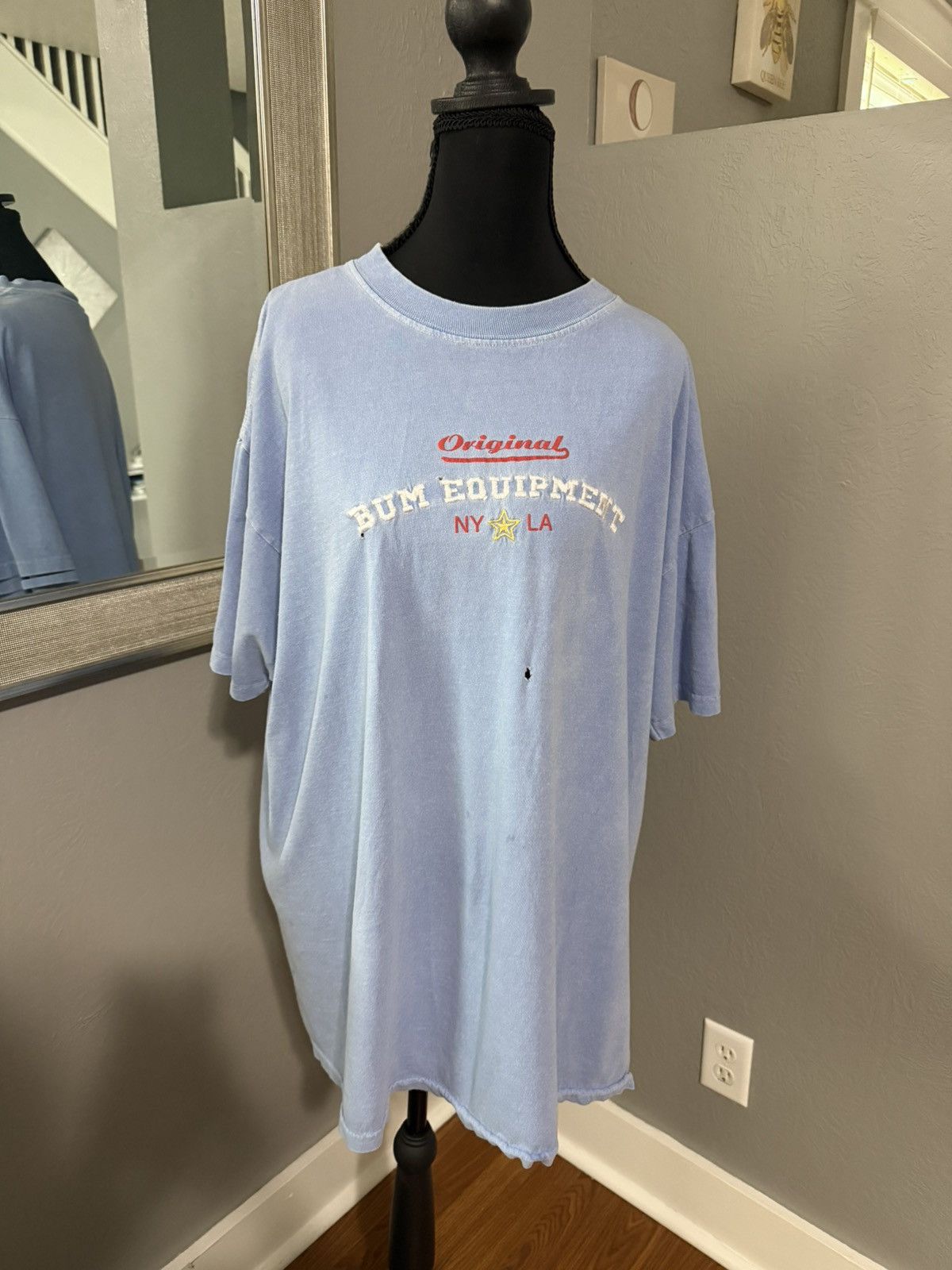 B.U.M Equipment VTG Bum Equipment Embroidered Logo Blue T-Shirt 90’s Medium. Size US M / EU 48-50 / 2 - 2 Thumbnail