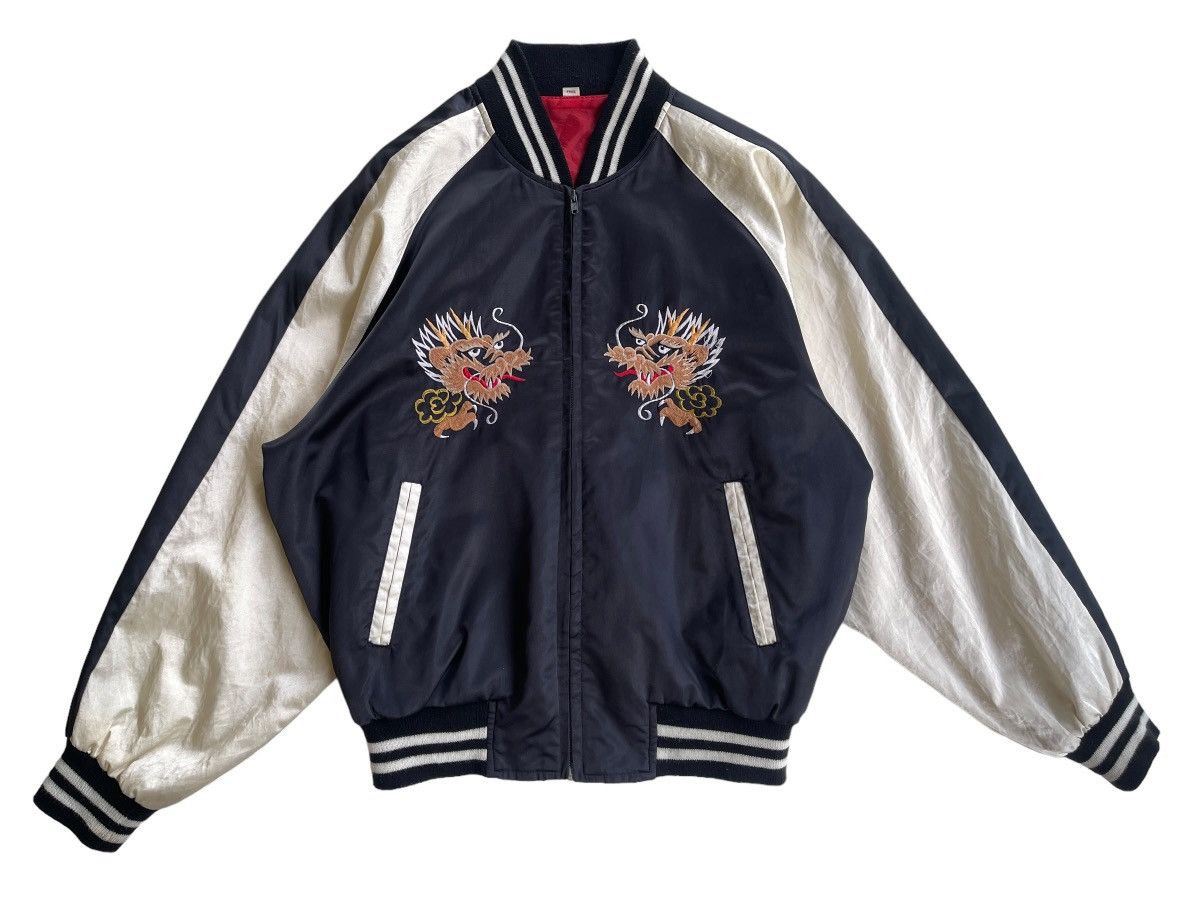 Japanese Brand Vintage Sukajan Souvenir Satin Jacket Made in Japan Size US L / EU 52-54 / 3 - 2 Thumbnail