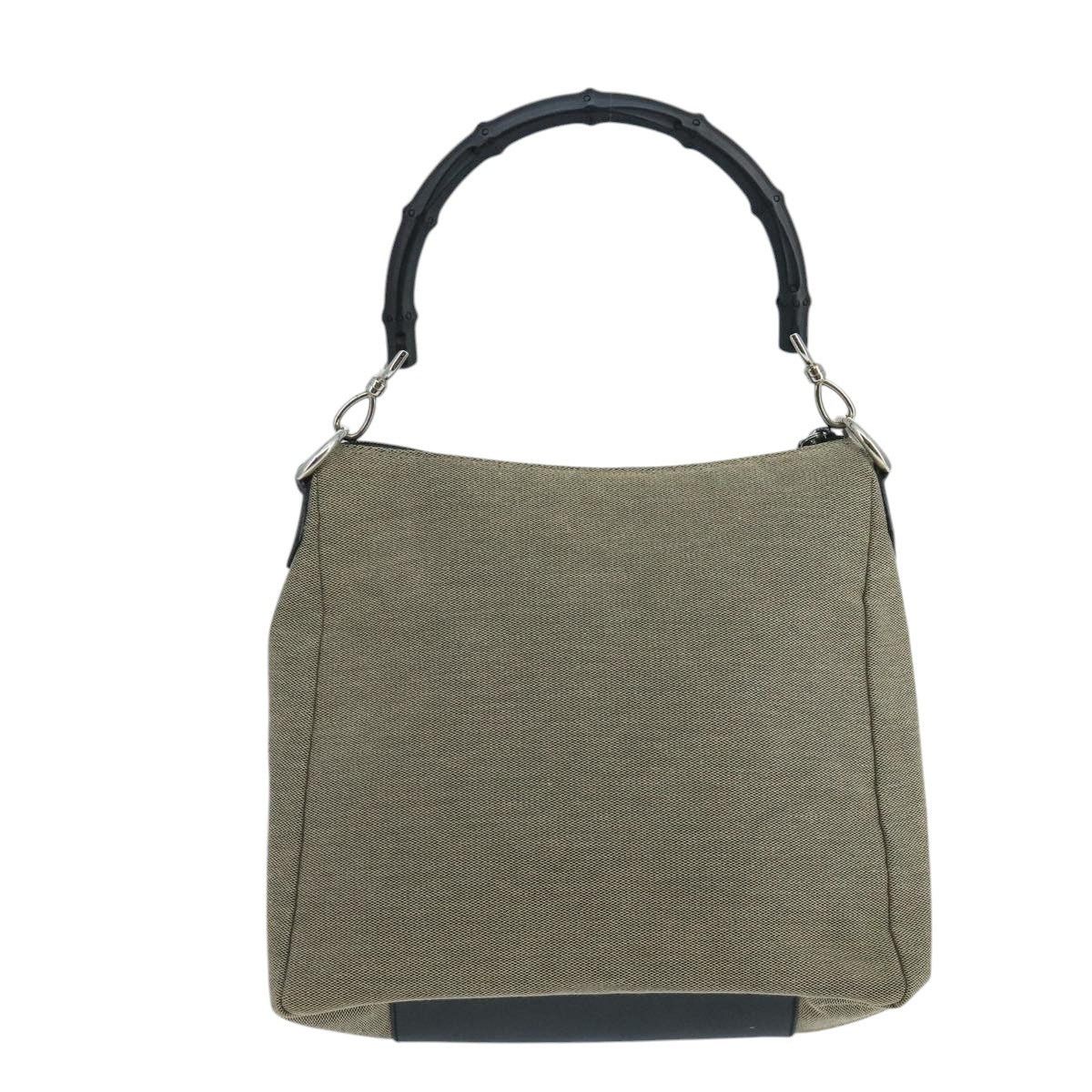 Gucci GUCCI Bamboo Handbag Outlet Canvas Beige Size ONE SIZE - 3 Thumbnail