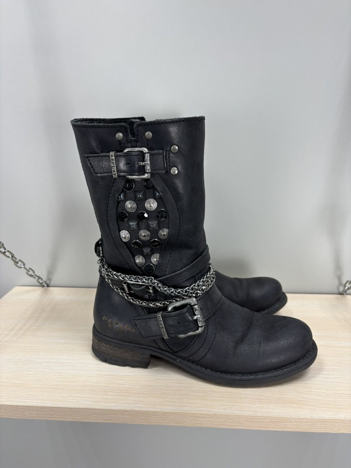 Replay Womens boots Replay Size 38 Color Black Size US 8 / IT 38 - 6 Thumbnail