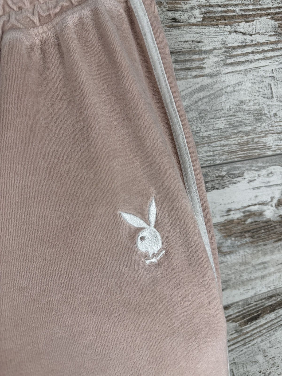 Playboy Women’s Playboy Pink pants velvet corduroy y2k big logo Size 34" / US 12 / IT 48 - 5 Thumbnail