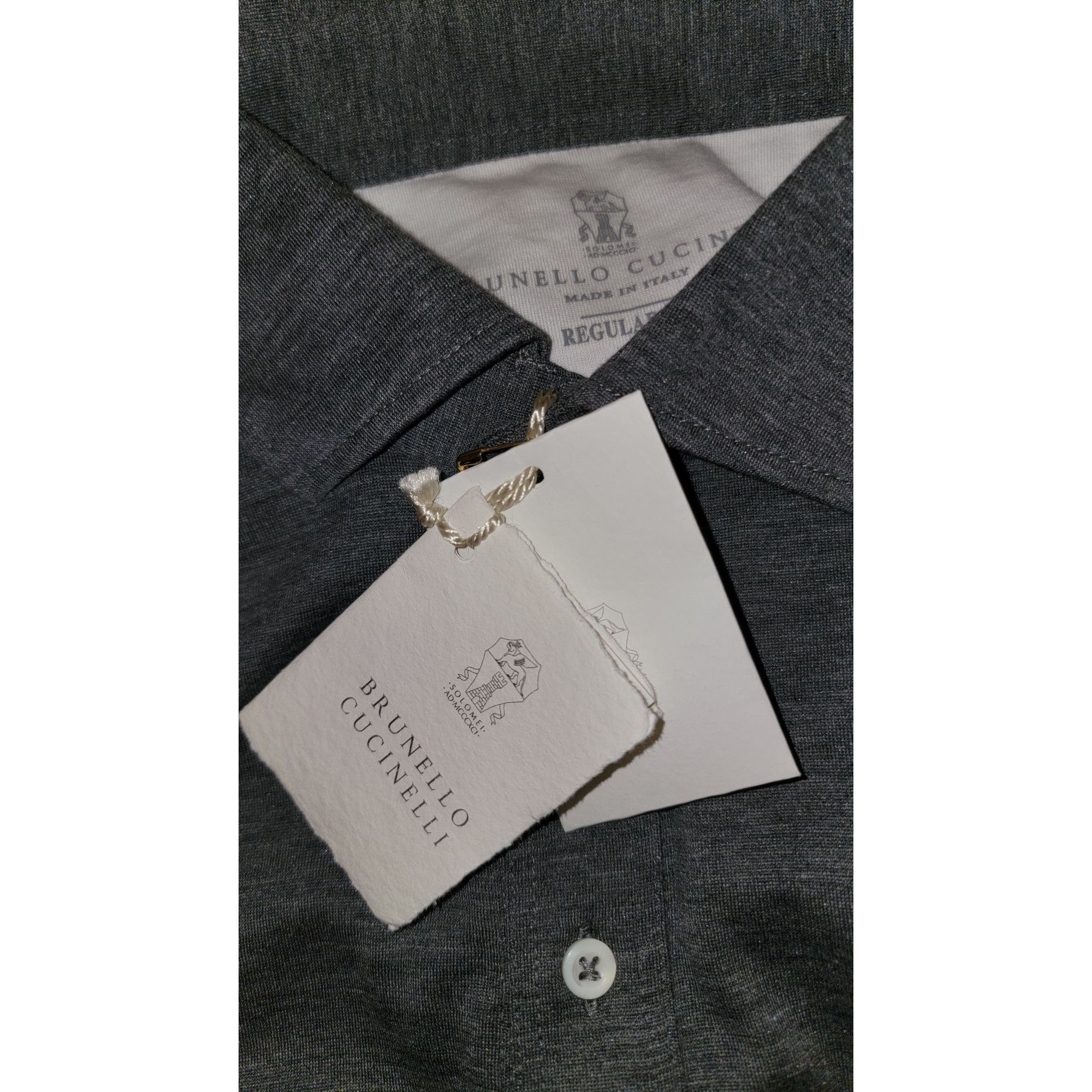Brunello Cucinelli Brunello Cucinelli Layered-Effect Silk-Cotton Polo Shirt – S Size US M / EU 48-50 / 2 - 4 Thumbnail