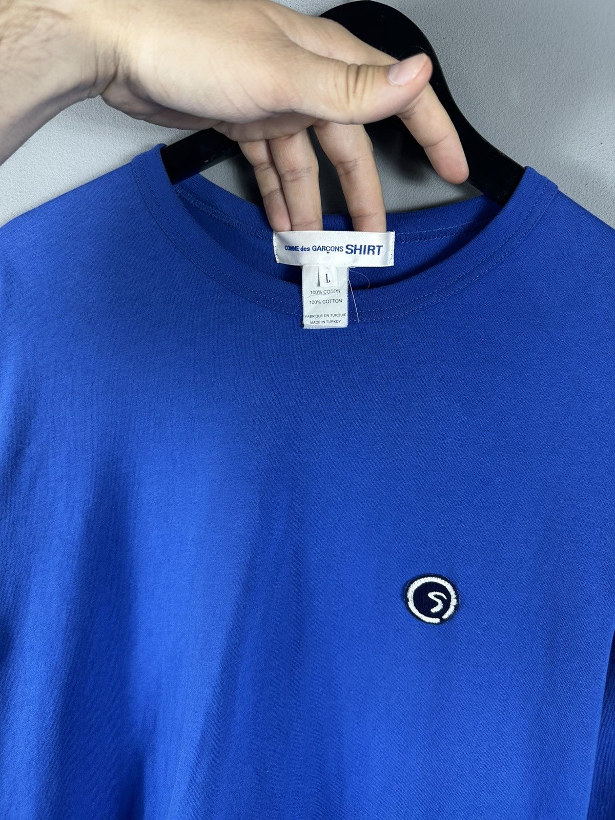 Comme des Garcons PLAY Vintage Comme Des Garcons long sleeve navy Size US L / EU 52-54 / 3 - 4 Thumbnail