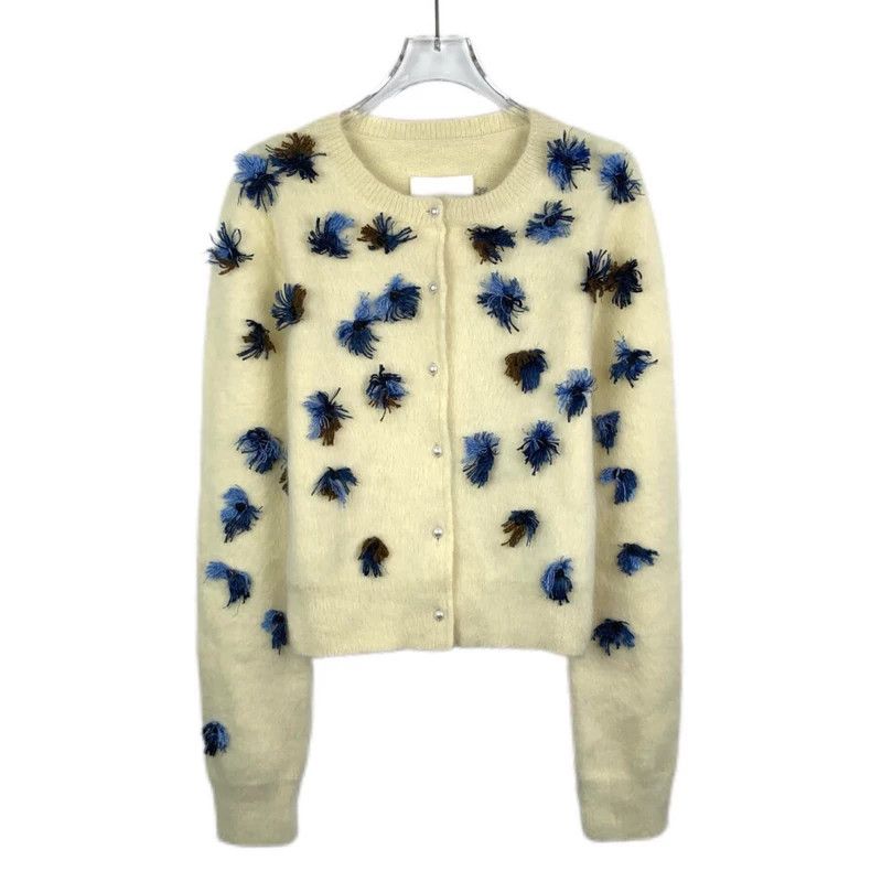 Maison Margiela Maison Margiela Flower embroidery decoration Angola rabbit Size US M / EU 48-50 / 2 - 1 Thumbnail