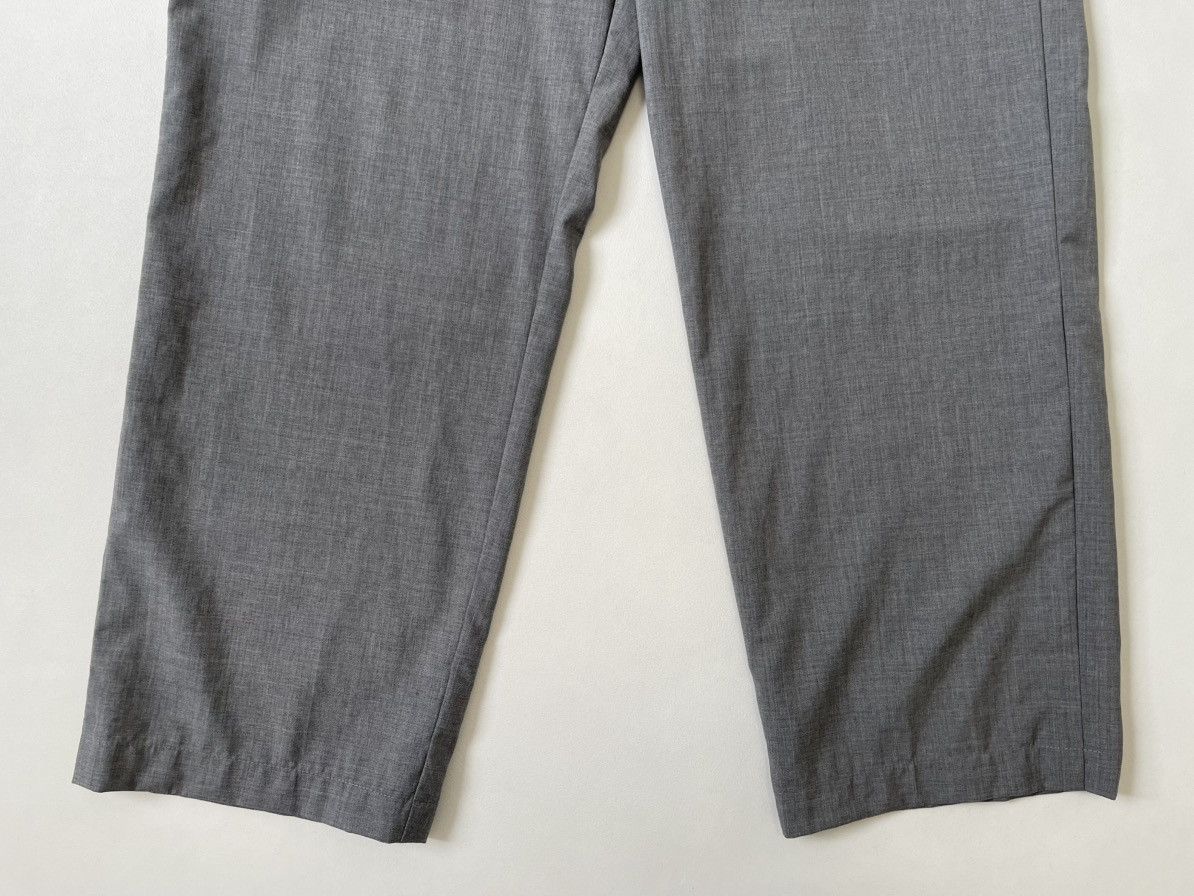 Prada S/S 24 Wide Leg Gray Wool ‘Work Pants’ Size US 34 / EU 50 - 9 Thumbnail