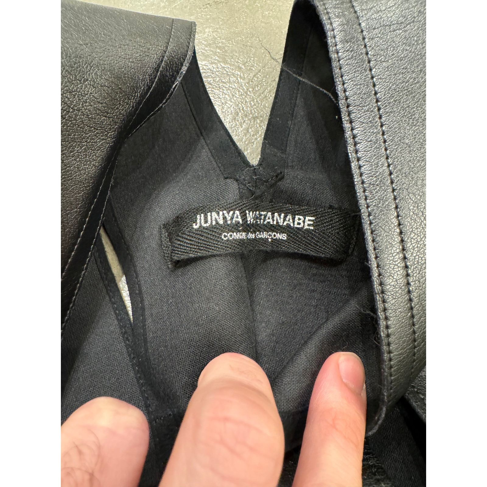 Junya Watanabe A/W 2015 Junya Watanabe 1/3 sample leather top Size ONE SIZE - 7 Thumbnail
