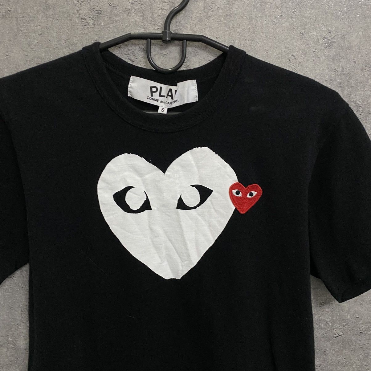 Comme des Garcons Rare Comme Des Garcons Play T-Shirt Black CDG Double Heart Size US S / EU 44-46 / 1 - 5 Thumbnail
