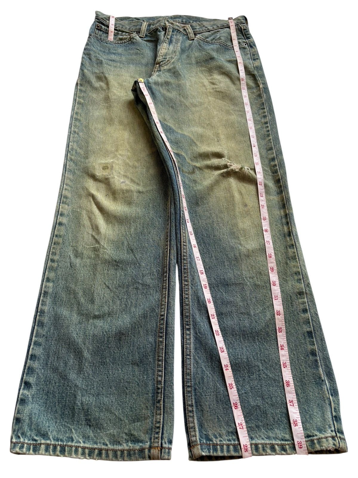 Japanese Brand Vintage Japanese Brand Sick Mud Wash Distressed Loose Jeans Size US 30 / EU 46 - 13 Thumbnail
