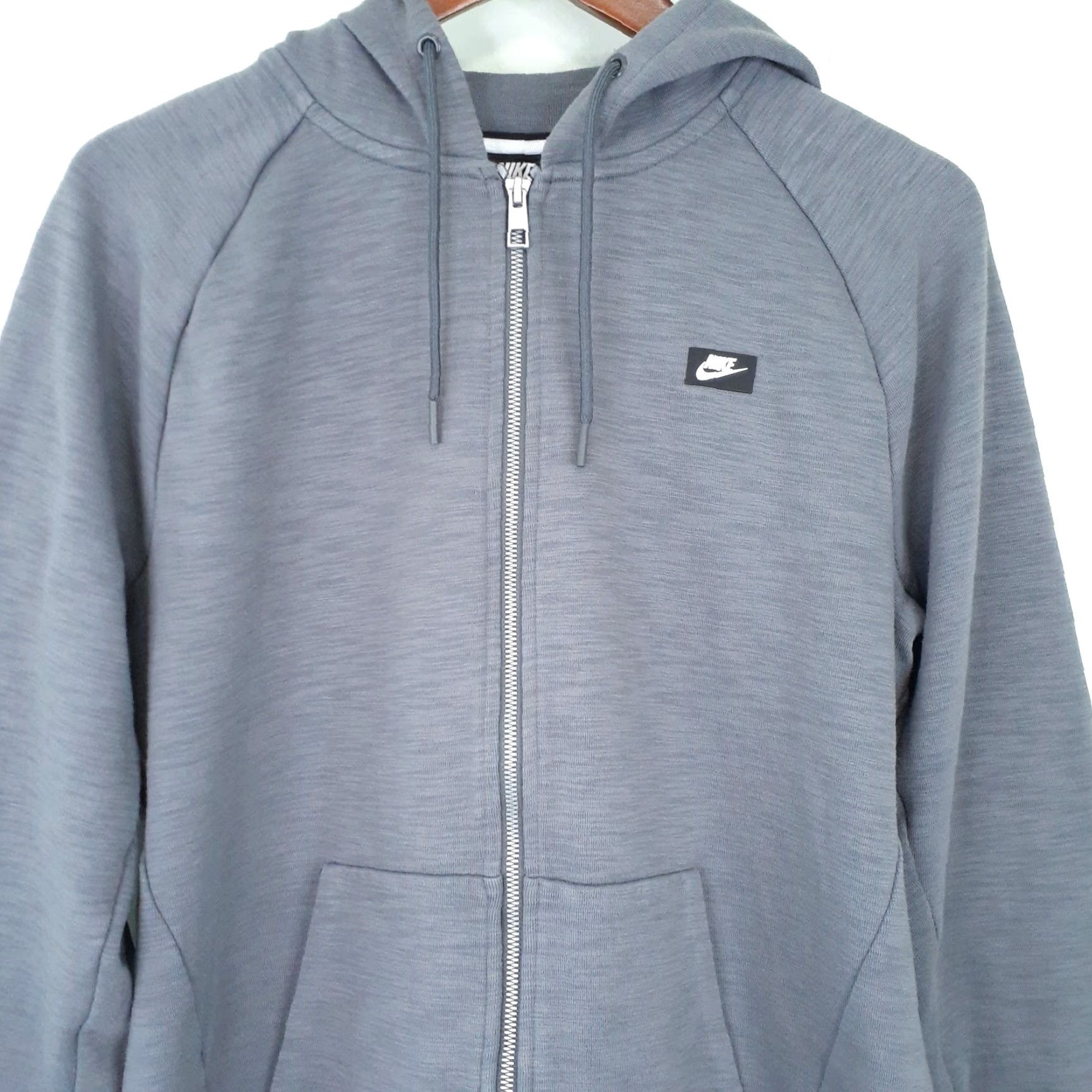 Nike Nike Full Zip Hoodie M Gray Unisex Adults Long Sleeve Sweatshirt Regular Fit Size US M / EU 48-50 / 2 - 2 Thumbnail